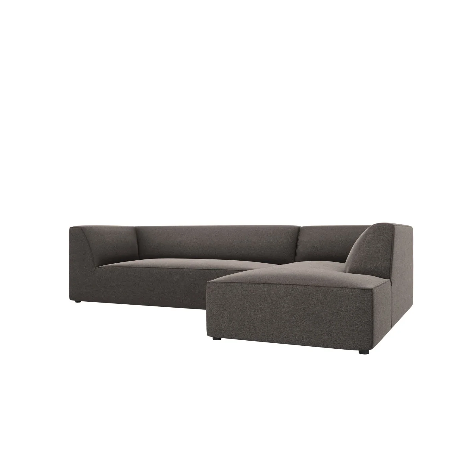 Ruby 4-Sitzer Ecksofa Rechts, mit Bezug aus Samt, Cord oder Strukturstoff, 273x180 cm - Image 180