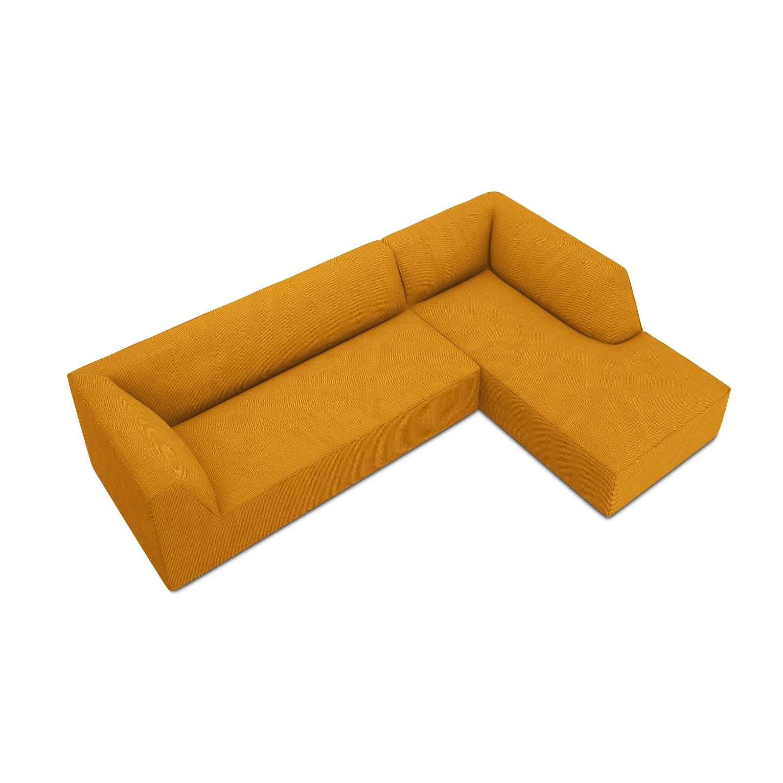 Ruby 4-Sitzer Ecksofa Rechts, mit Bezug aus Samt, Cord oder Strukturstoff, 273x180 cm - Image 19