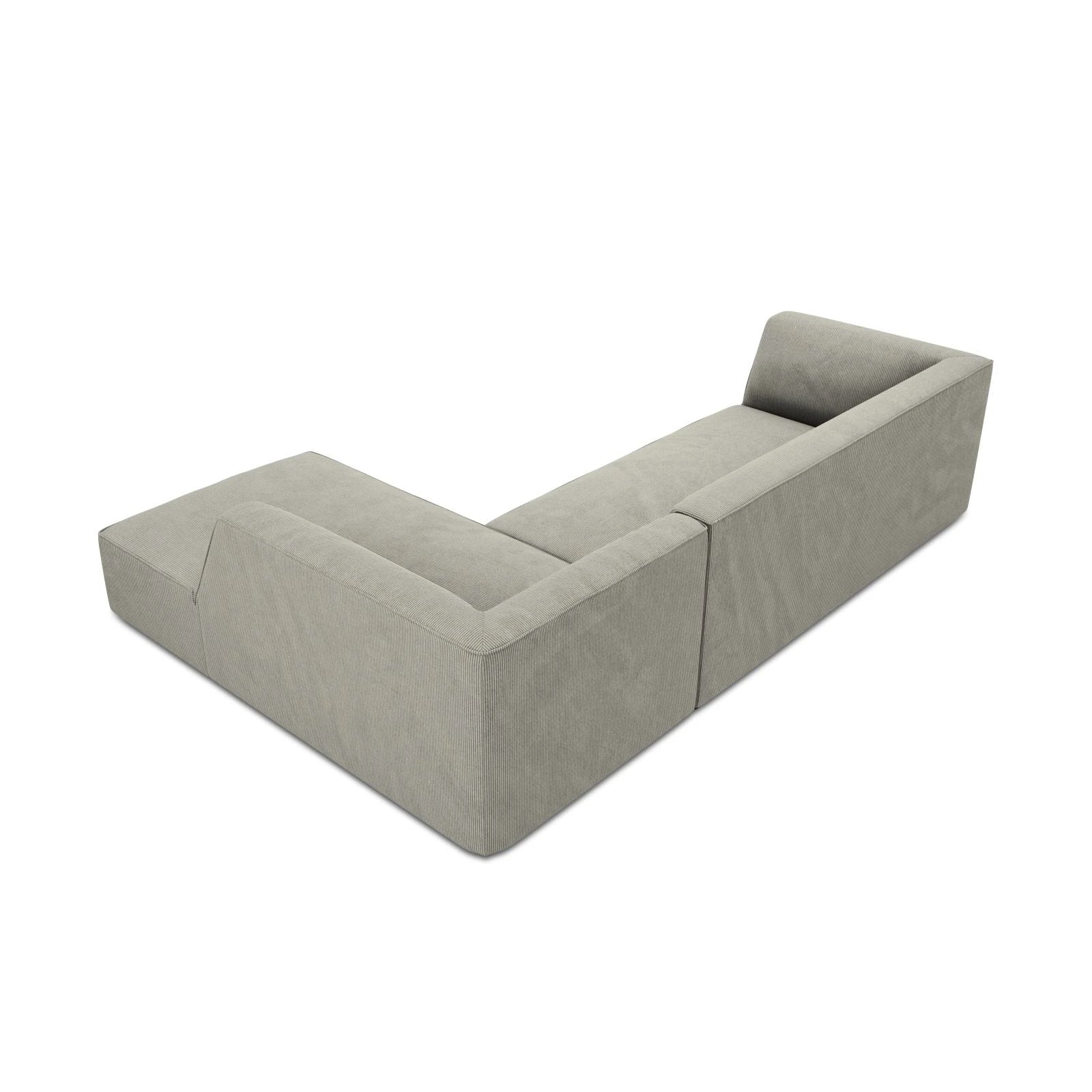 Ruby 4-Sitzer Ecksofa Rechts, mit Bezug aus Samt, Cord oder Strukturstoff, 273x180 cm - Image 46