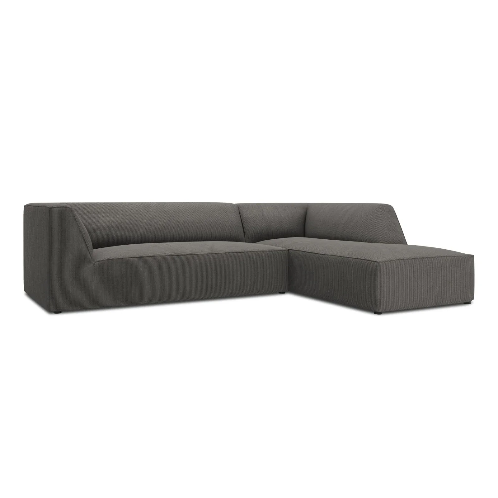Ruby 4-Sitzer Ecksofa Rechts, mit Bezug aus Samt, Cord oder Strukturstoff, 273x180 cm - Image 52