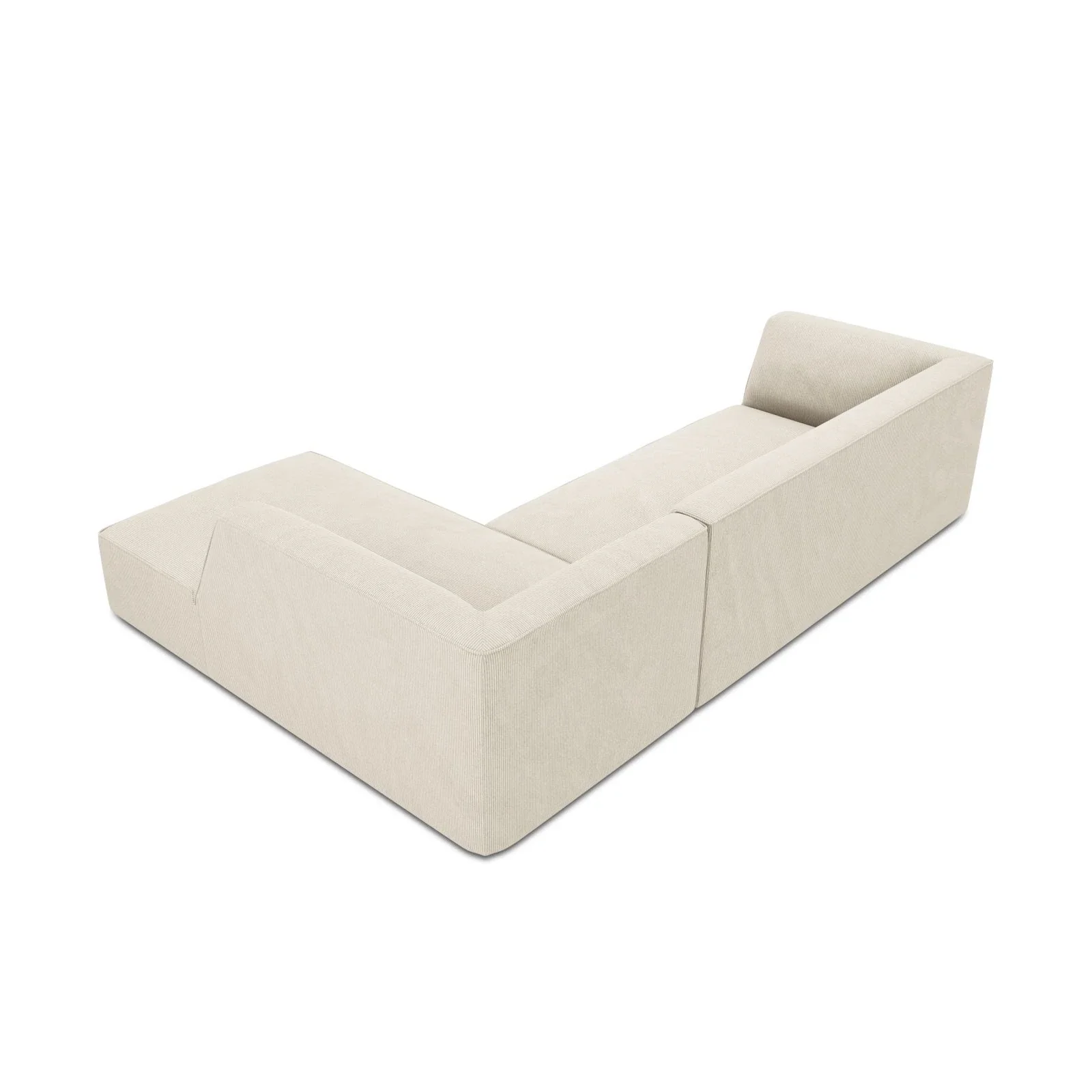 Ruby 4-Sitzer Ecksofa Rechts, mit Bezug aus Samt, Cord oder Strukturstoff, 273x180 cm - Image 6