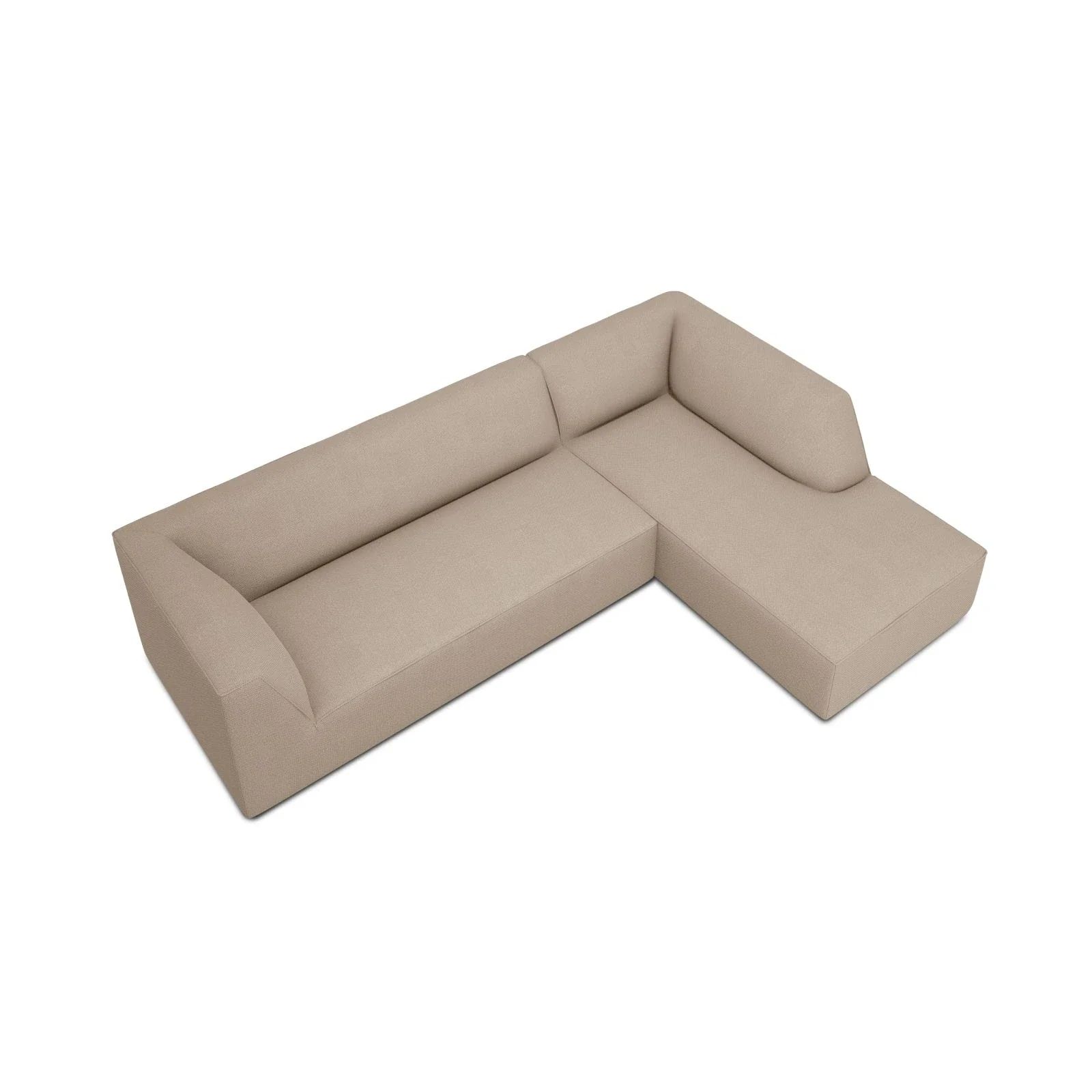 Ruby 4-Sitzer Ecksofa Rechts, mit Bezug aus Samt, Cord oder Strukturstoff, 273x180 cm - Image 73