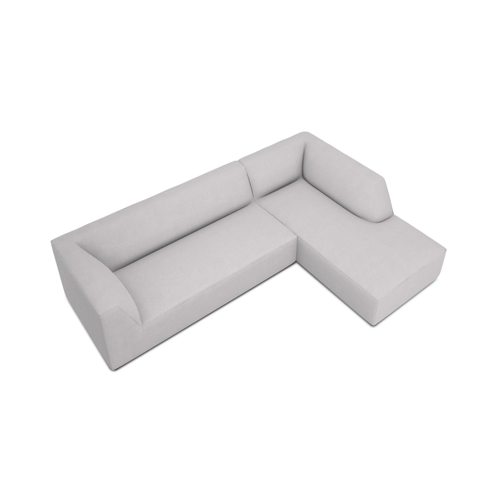 Ruby 4-Sitzer Ecksofa Rechts, mit Bezug aus Samt, Cord oder Strukturstoff, 273x180 cm - Image 87