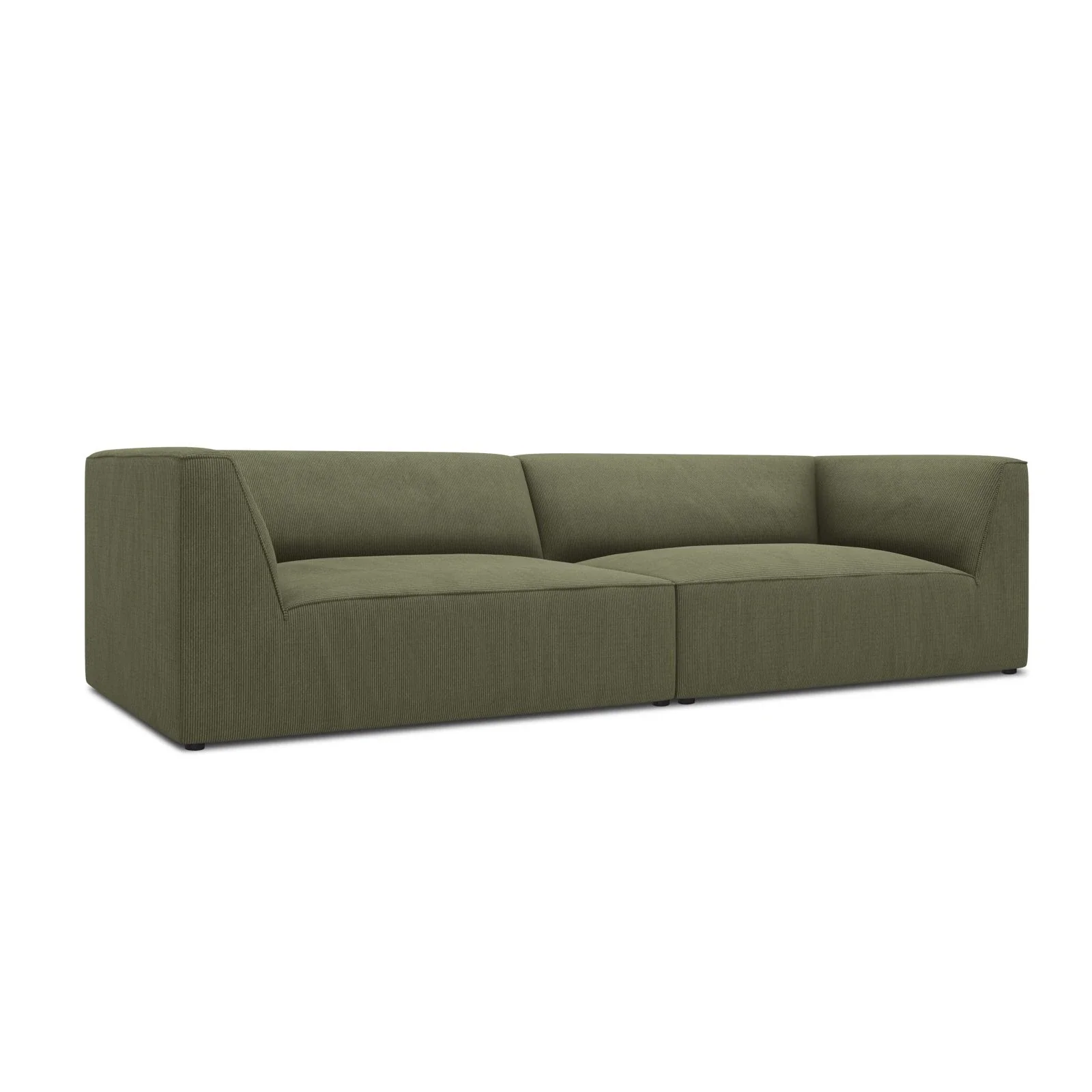 Ruby 4-Sitzer Sofa mit Bezug aus Samt, Cord oder Strukturstoff, 302x93 cm - Image 9