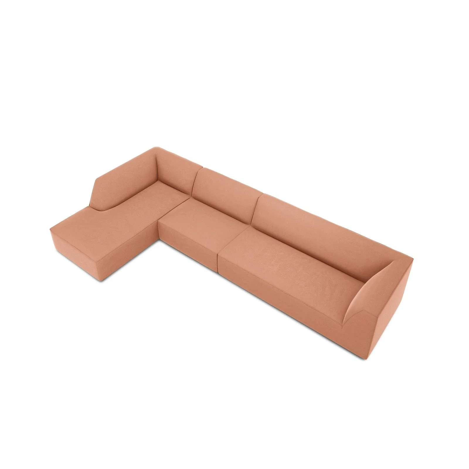 Ruby 5-Sitzer Ecksofa Links, mit Bezug aus Samt, Cord oder Strukturstoff, 366x180 cm - Image 162