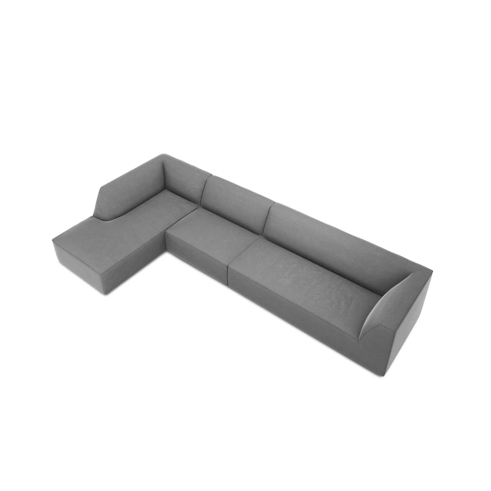 Ruby 5-Sitzer Ecksofa Links, mit Bezug aus Samt, Cord oder Strukturstoff, 366x180 cm - Image 170