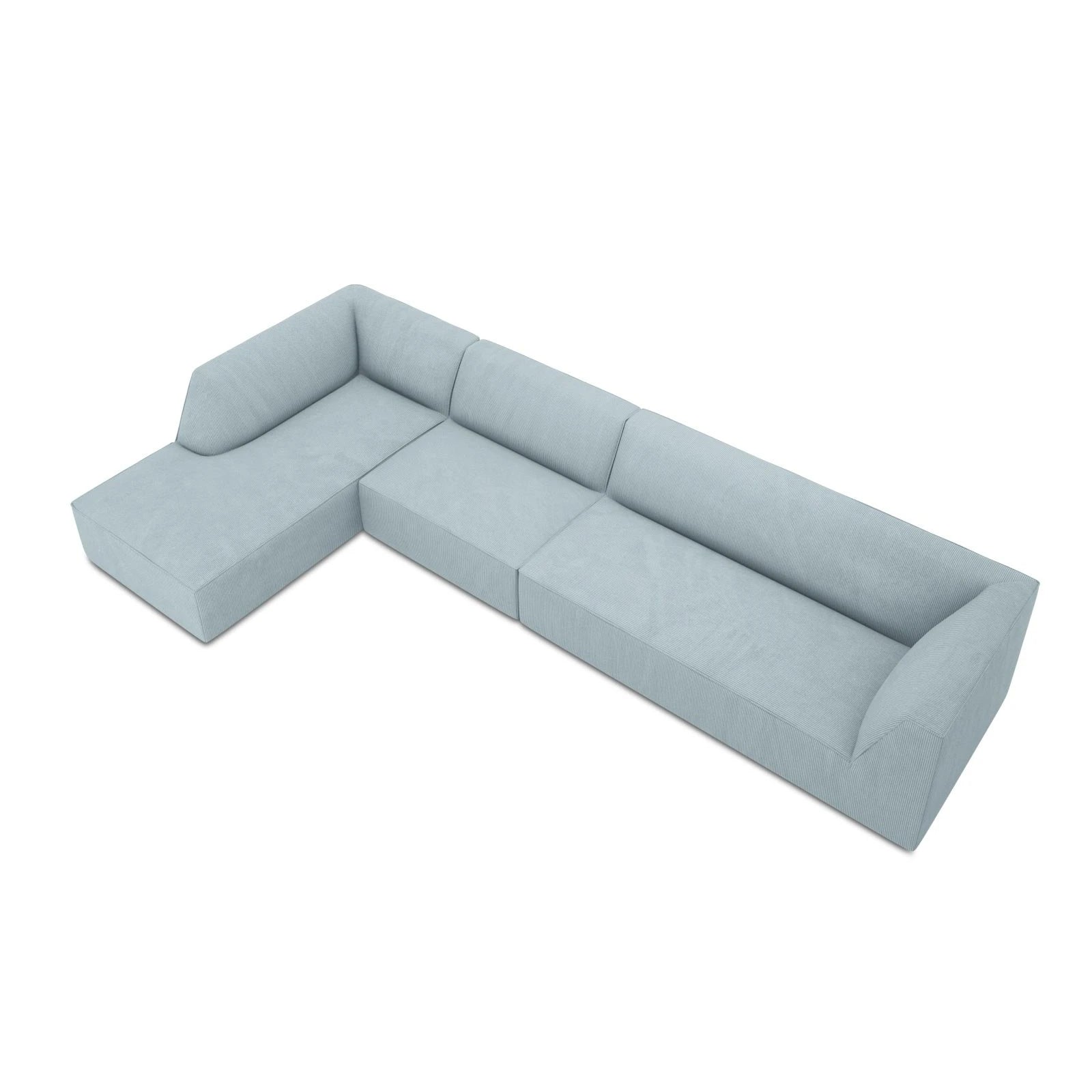 Ruby 5-Sitzer Ecksofa Links, mit Bezug aus Samt, Cord oder Strukturstoff, 366x180 cm - Image 27