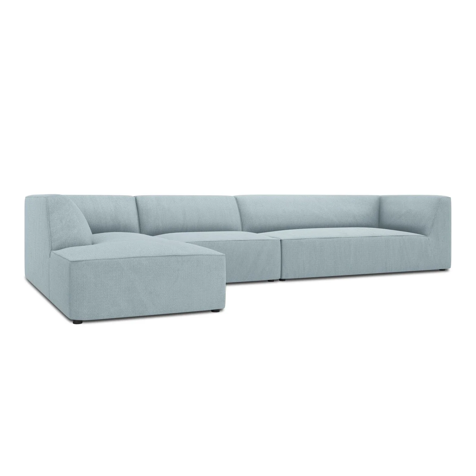 Ruby 5-Sitzer Ecksofa Links, mit Bezug aus Samt, Cord oder Strukturstoff, 366x180 cm - Image 29