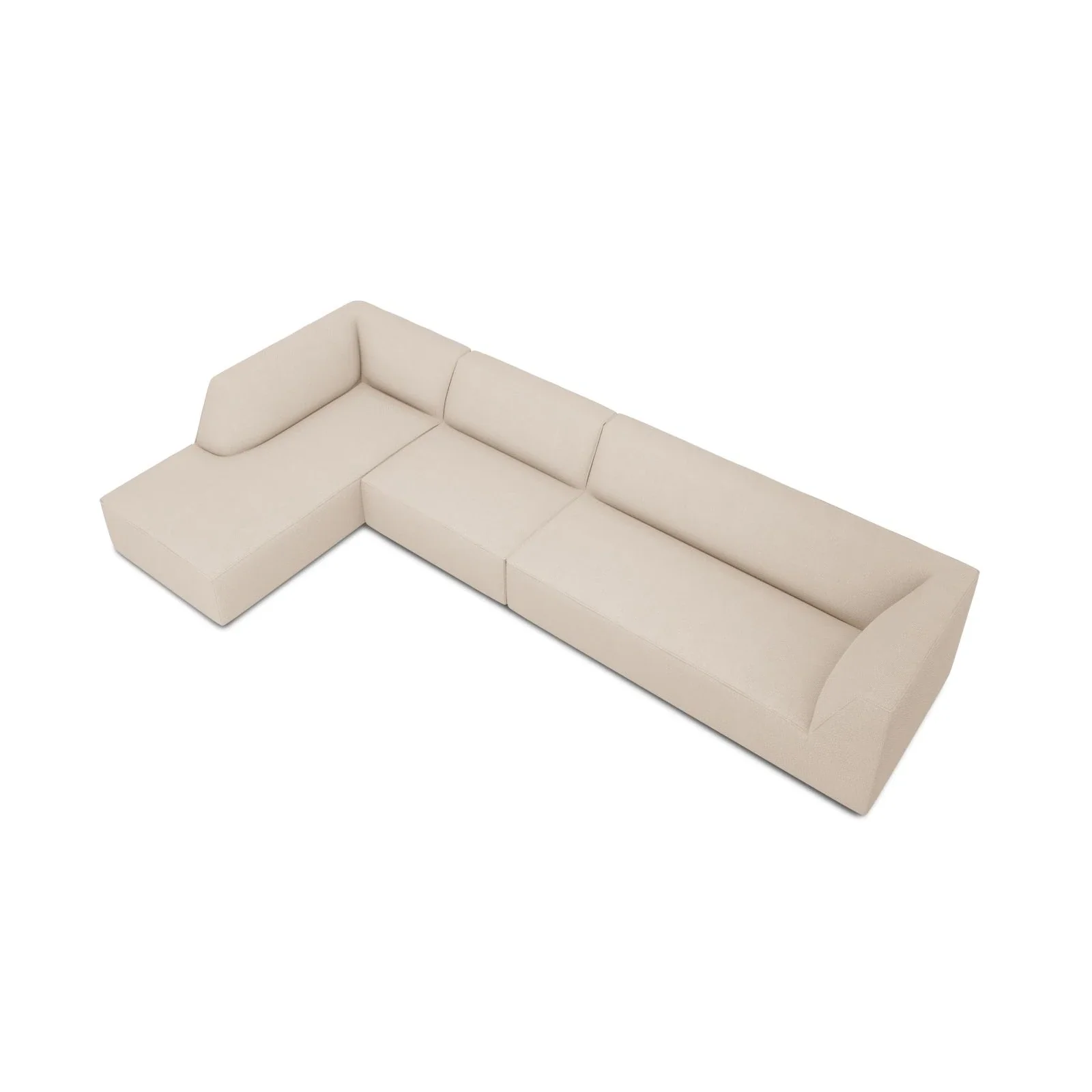 Ruby 5-Sitzer Ecksofa Links, mit Bezug aus Samt, Cord oder Strukturstoff, 366x180 cm - Image 80