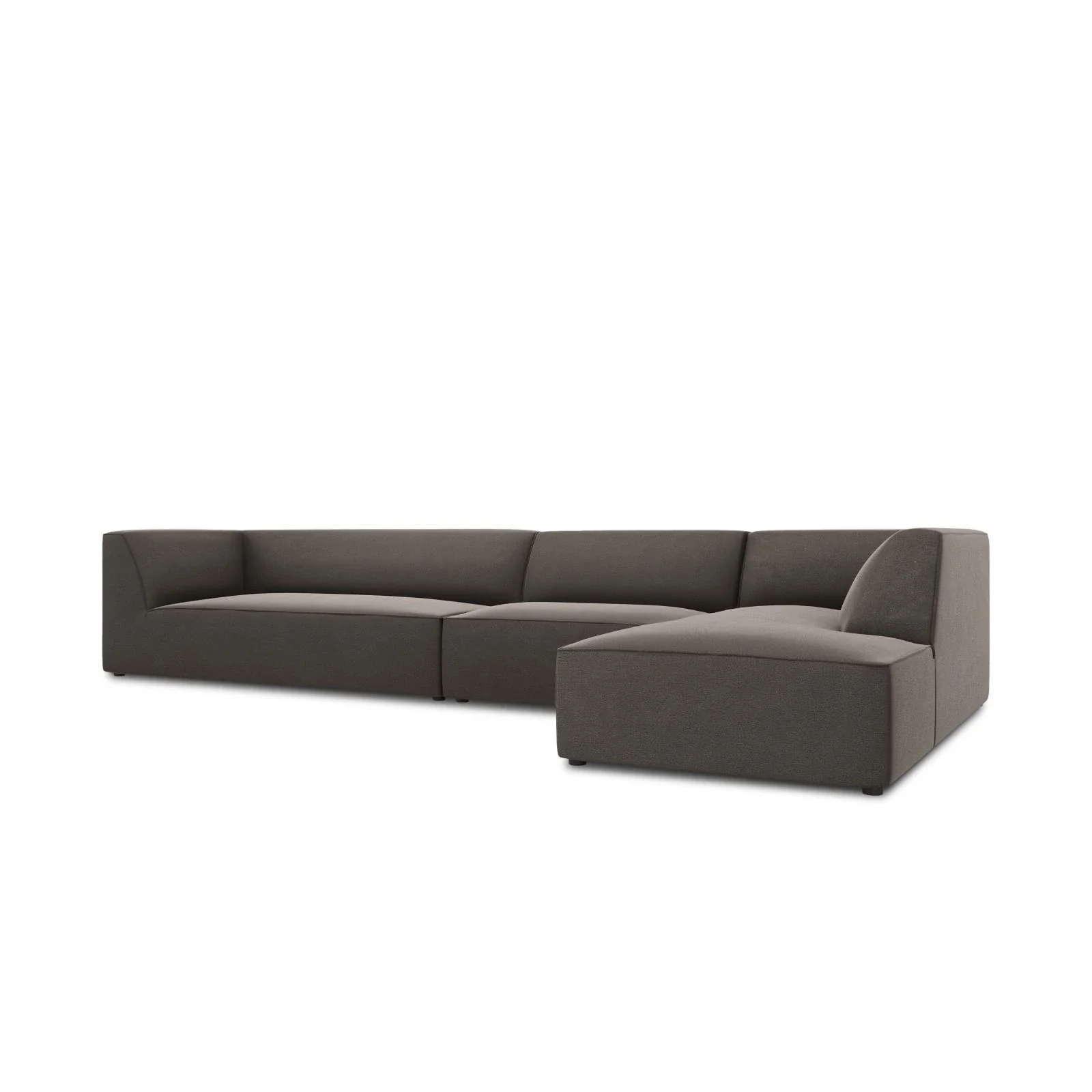 Ruby 5-Sitzer Ecksofa Rechts, mit Bezug aus Samt, Cord oder Strukturstoff, 366x180 cm - Image 180