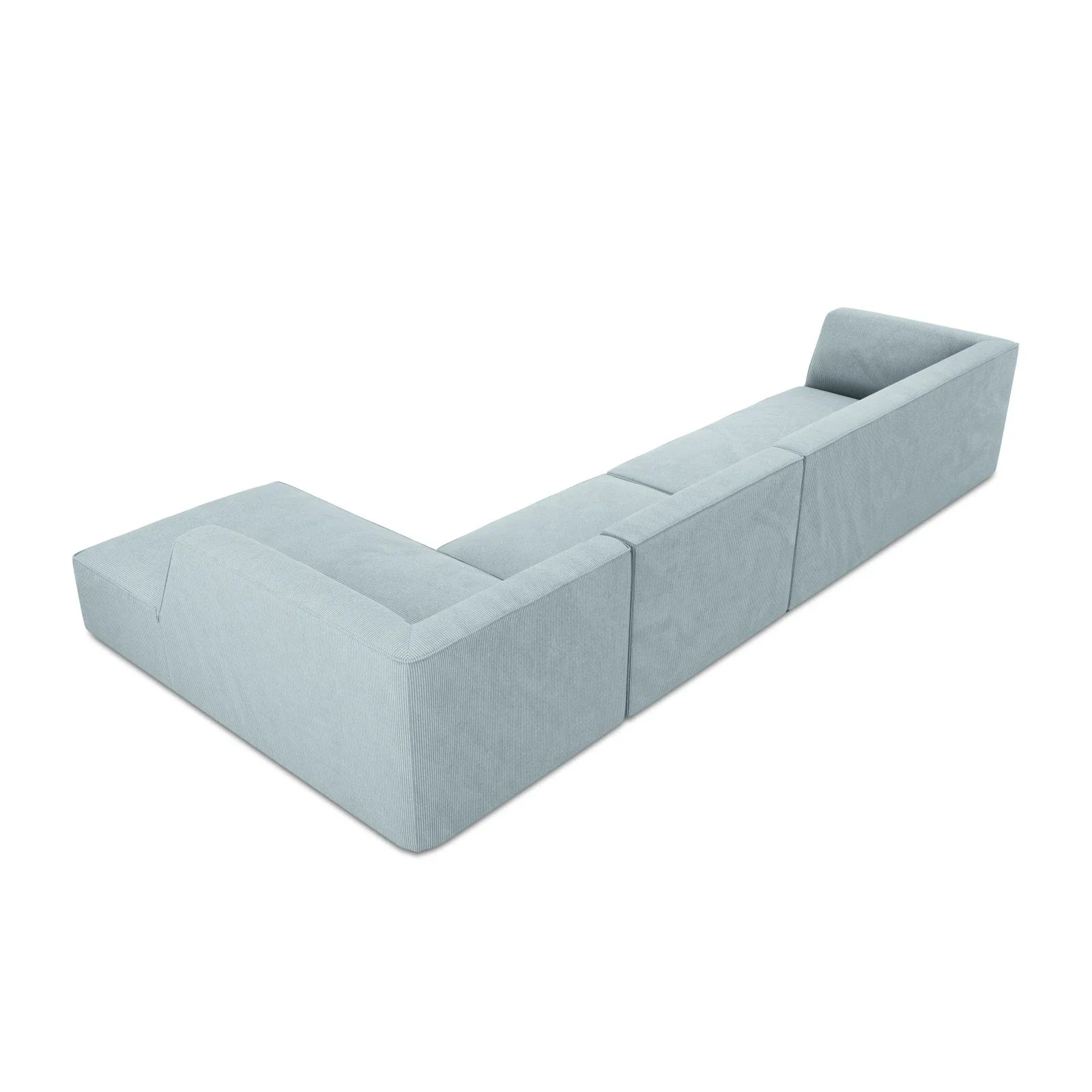 Ruby 5-Sitzer Ecksofa Rechts, mit Bezug aus Samt, Cord oder Strukturstoff, 366x180 cm - Image 30
