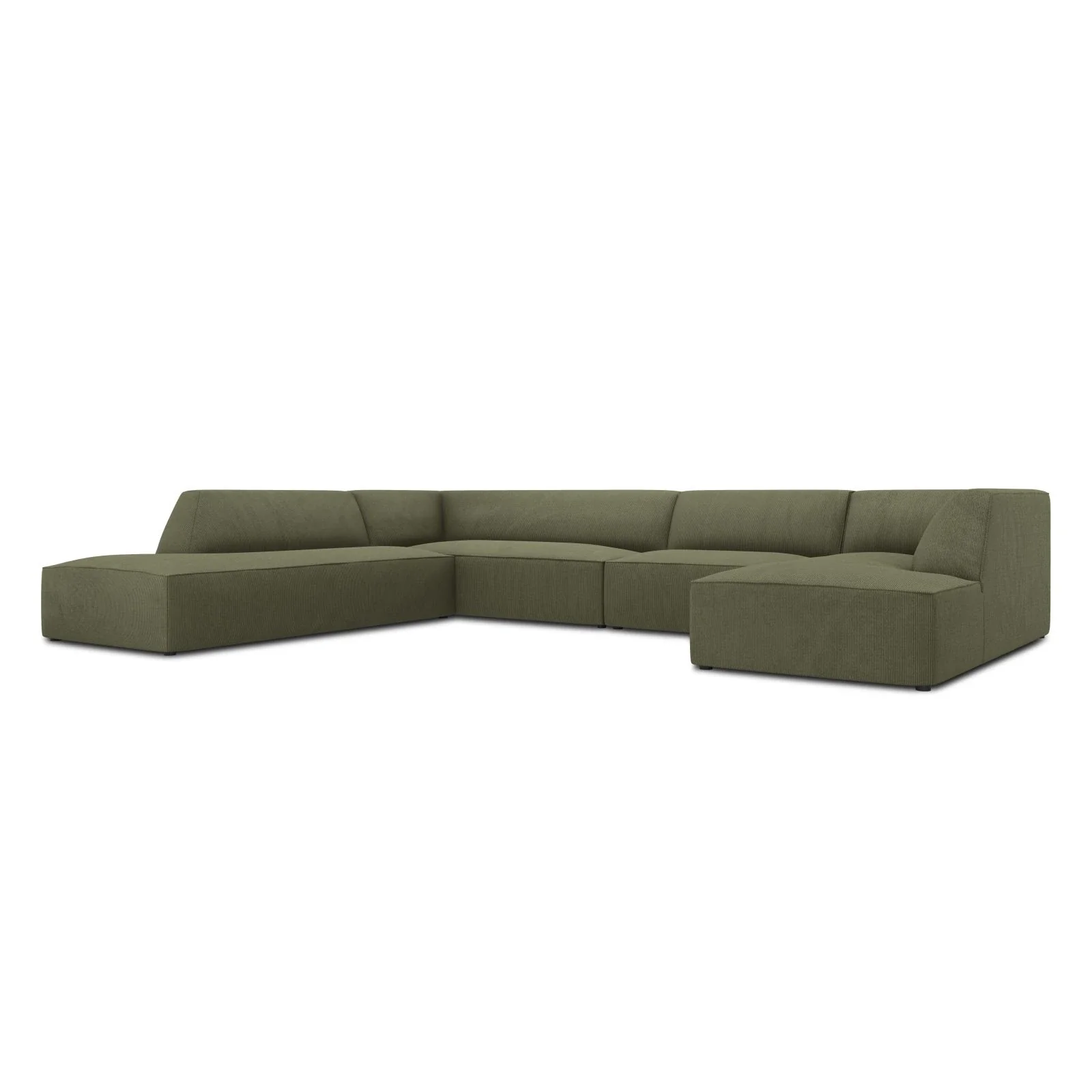 Ruby 7-Sitzer Panorama-Sofa Links, mit Bezug in Samt, Cord oder Strukturstoff, 366x273 cm - Image 10