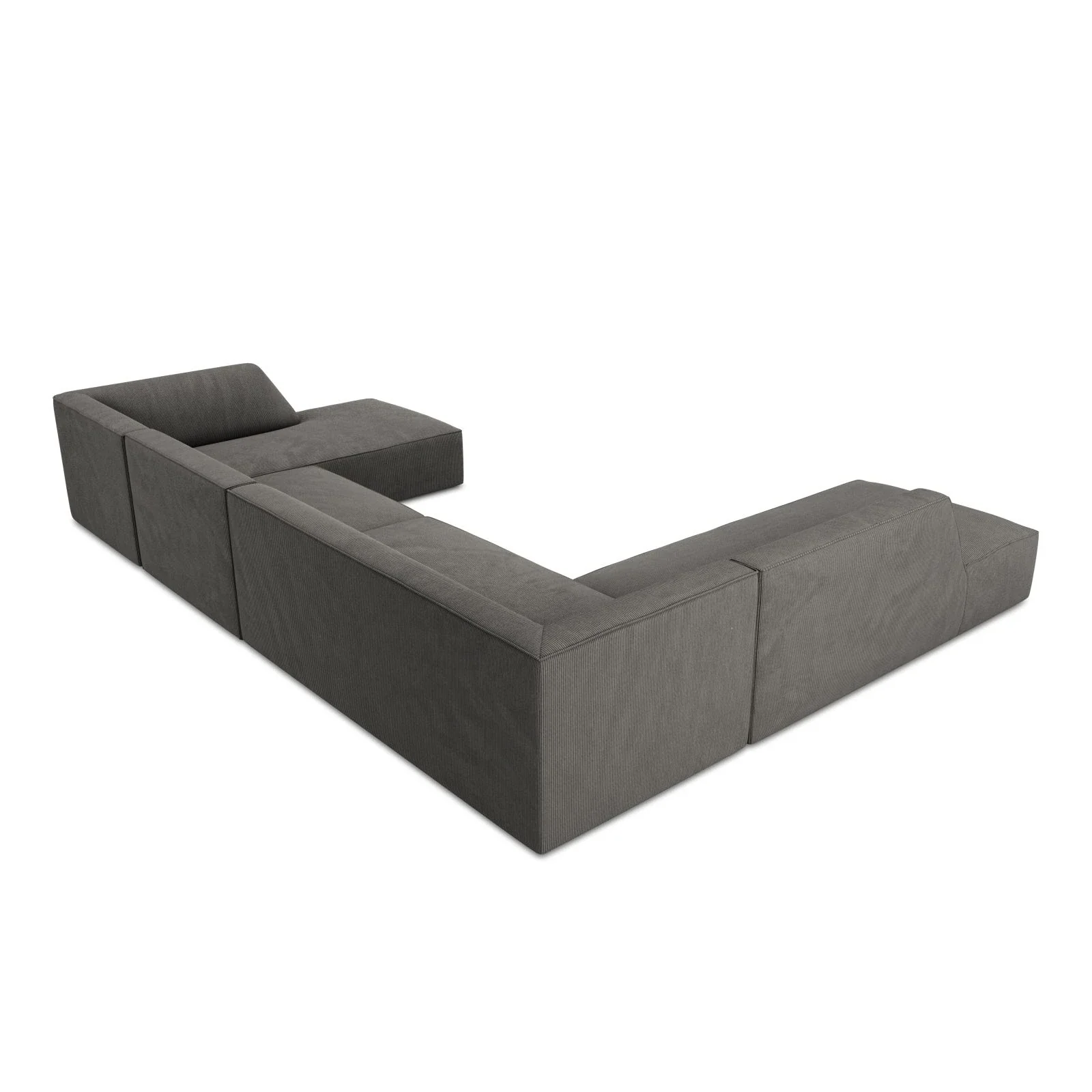Ruby 7-Sitzer Panorama-Sofa Links, mit Bezug in Samt, Cord oder Strukturstoff, 366x273 cm - Image 47