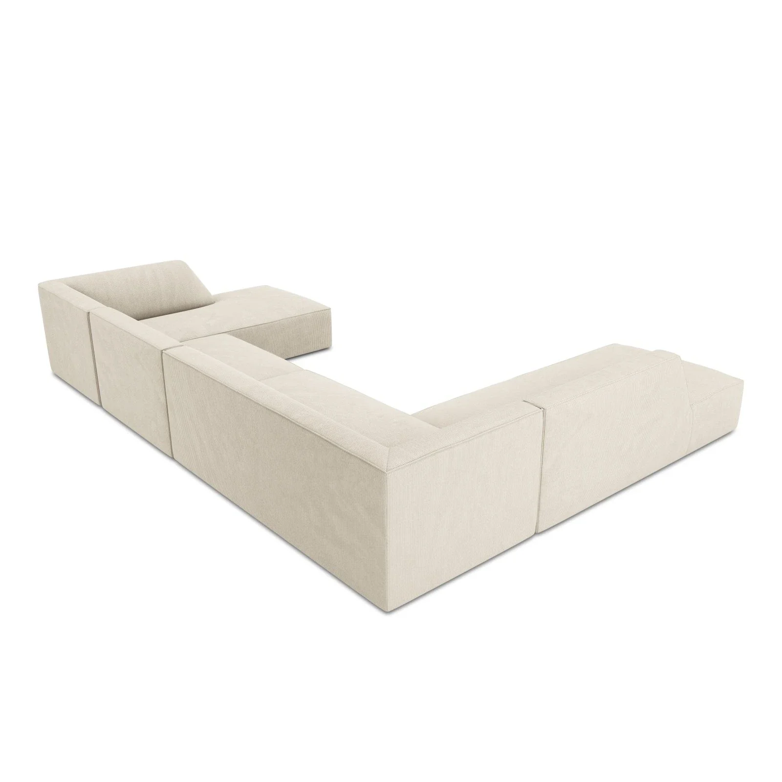 Ruby 7-Sitzer Panorama-Sofa Links, mit Bezug in Samt, Cord oder Strukturstoff, 366x273 cm - Image 5