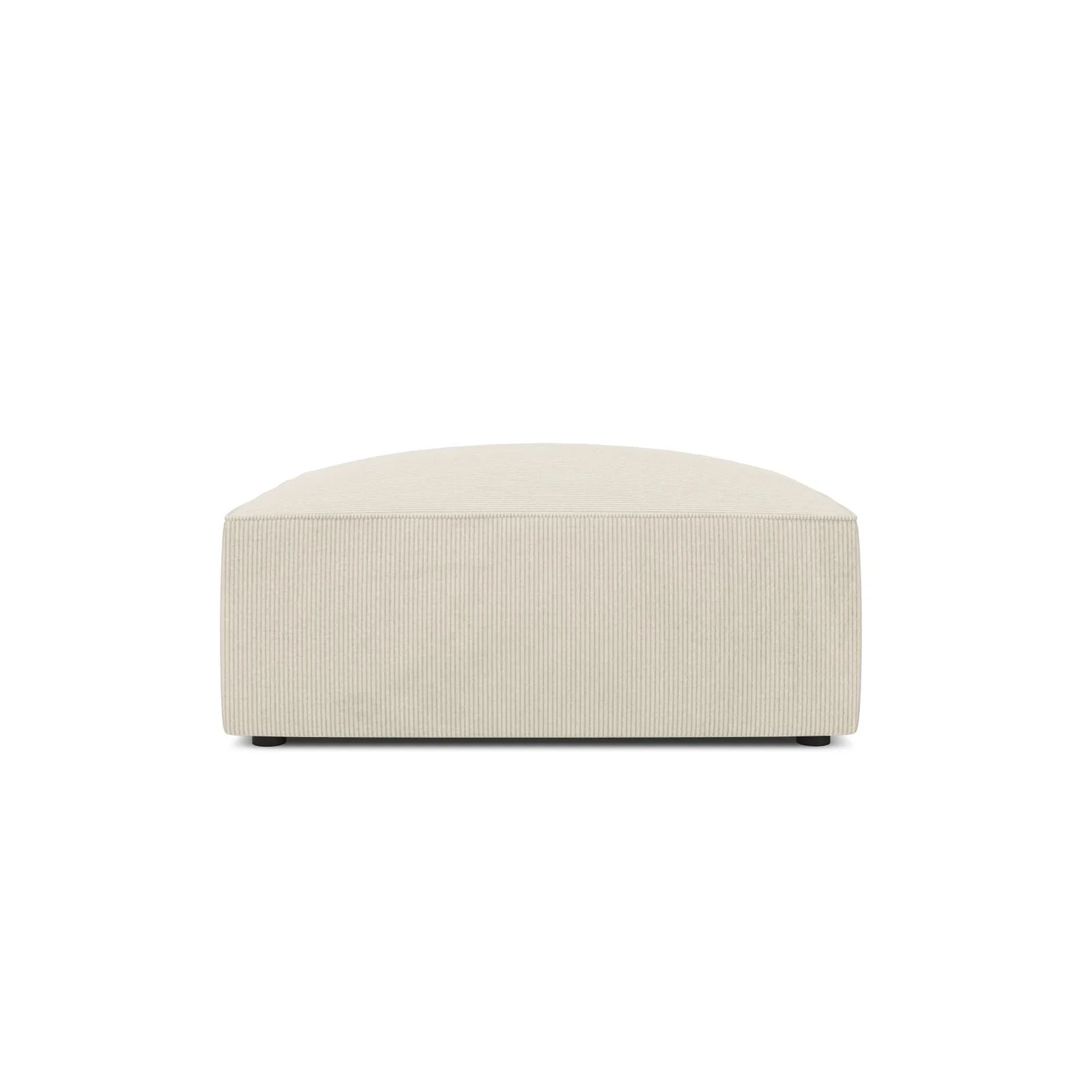 Ruby Pouf mit Bezug in Samt, Cord oder Strukturstoff, 93x93 cm