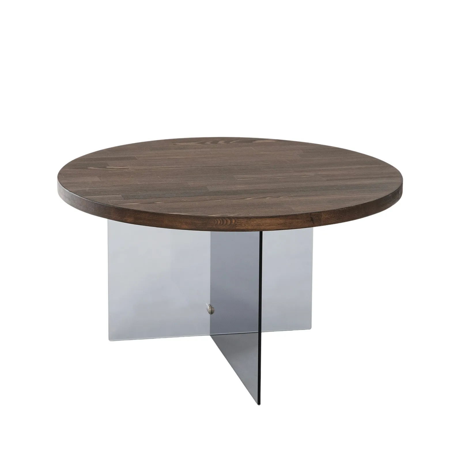 Runder Couchtisch Serenity aus Holz und gehärtetem Glas 70Ø - Image 21