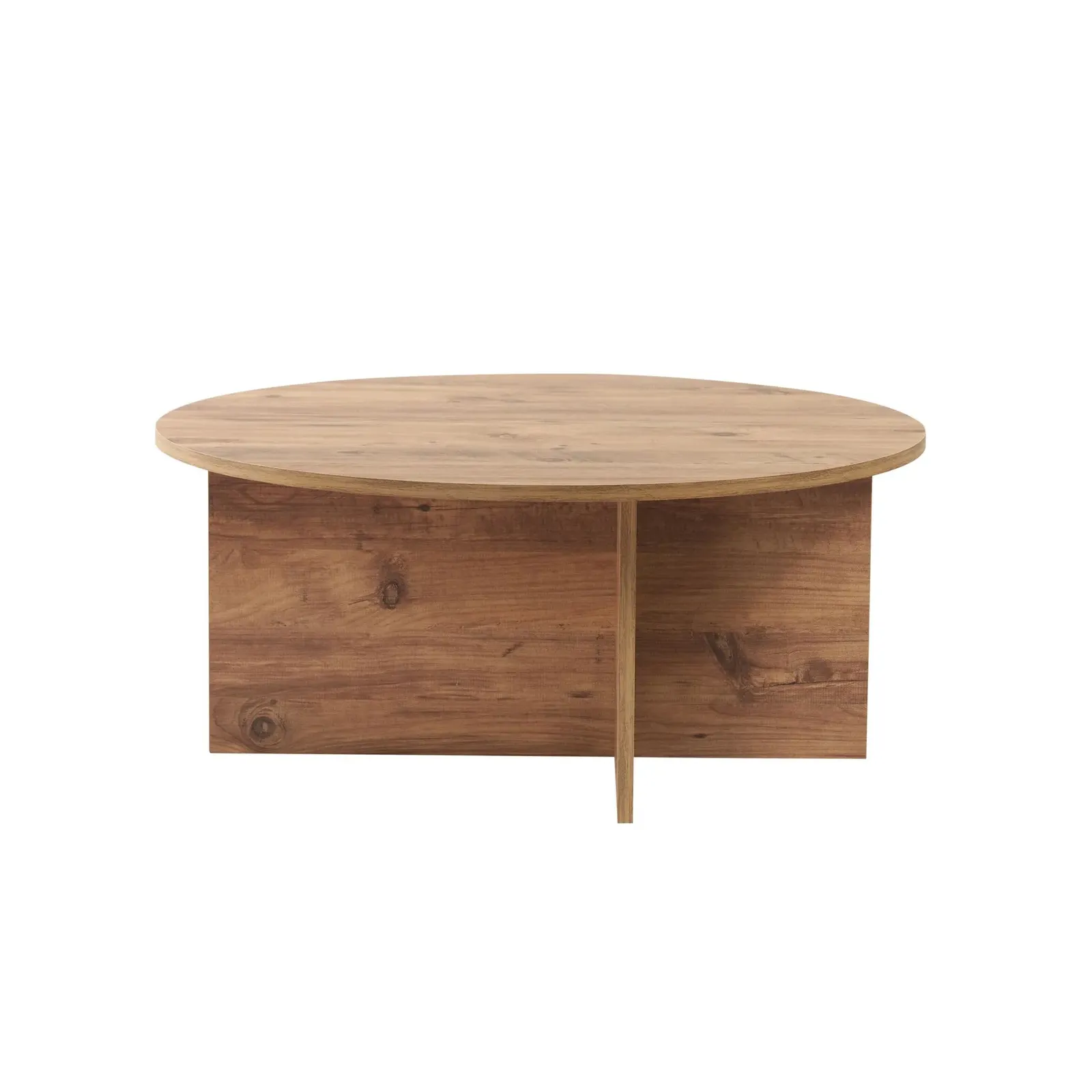 Runder Couchtisch Soleil aus Holz 90Ø