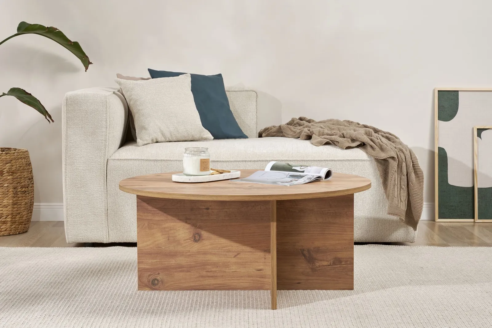 Runder Couchtisch Soleil aus Holz 90Ø - Image 2