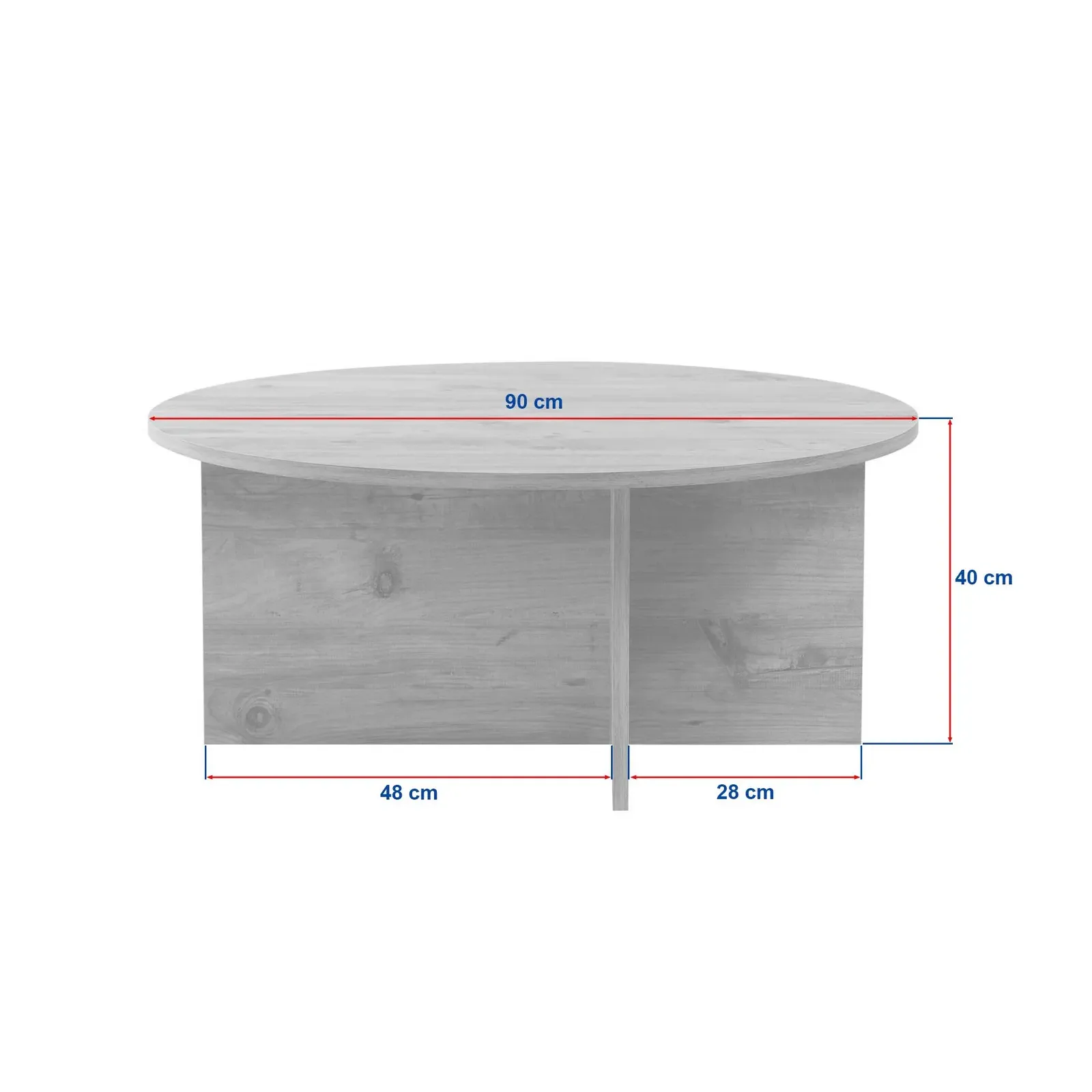 Runder Couchtisch Soleil aus Holz 90Ø - Image 28