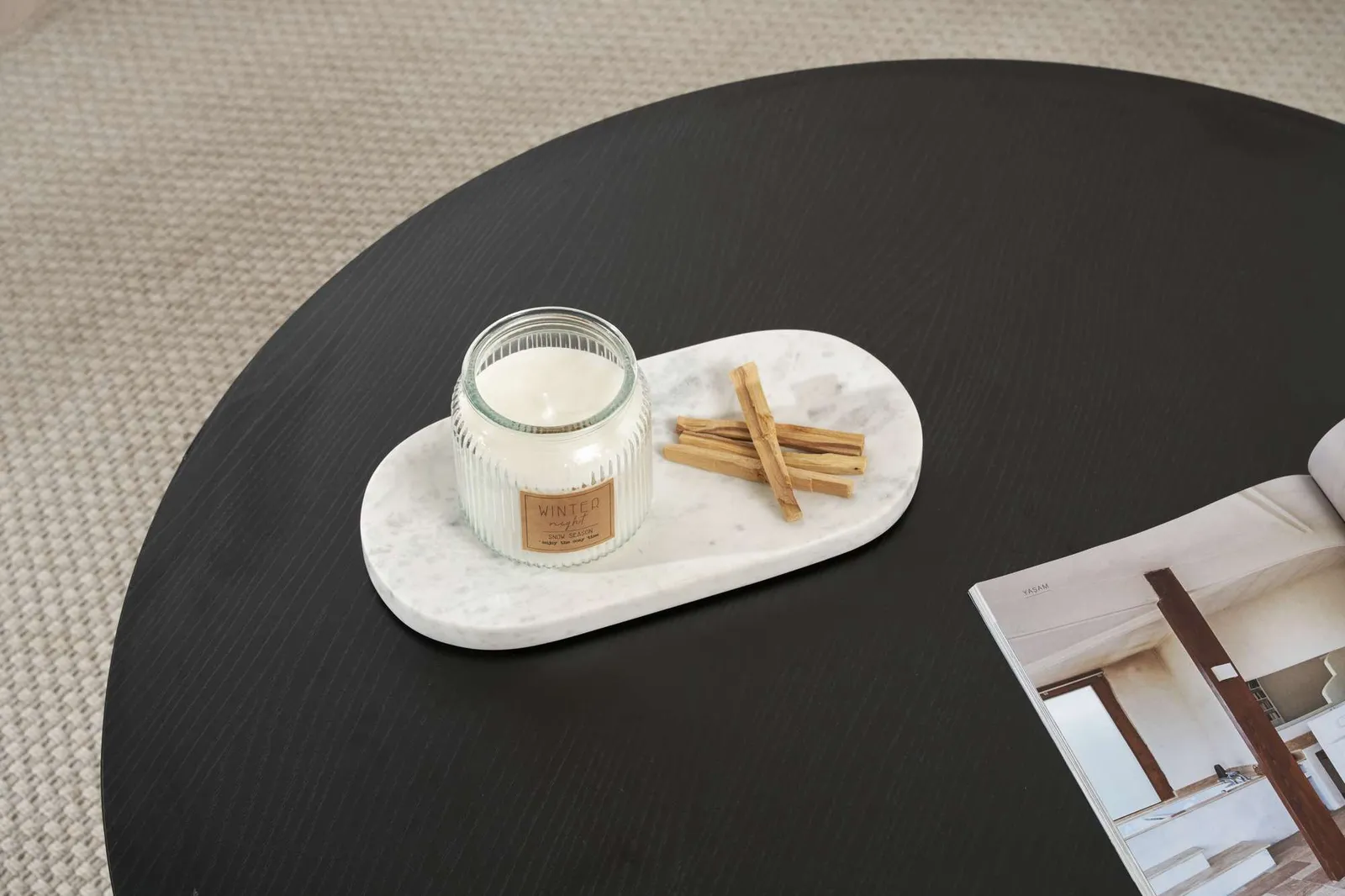 Runder Couchtisch Soleil aus Holz 90Ø - Image 34