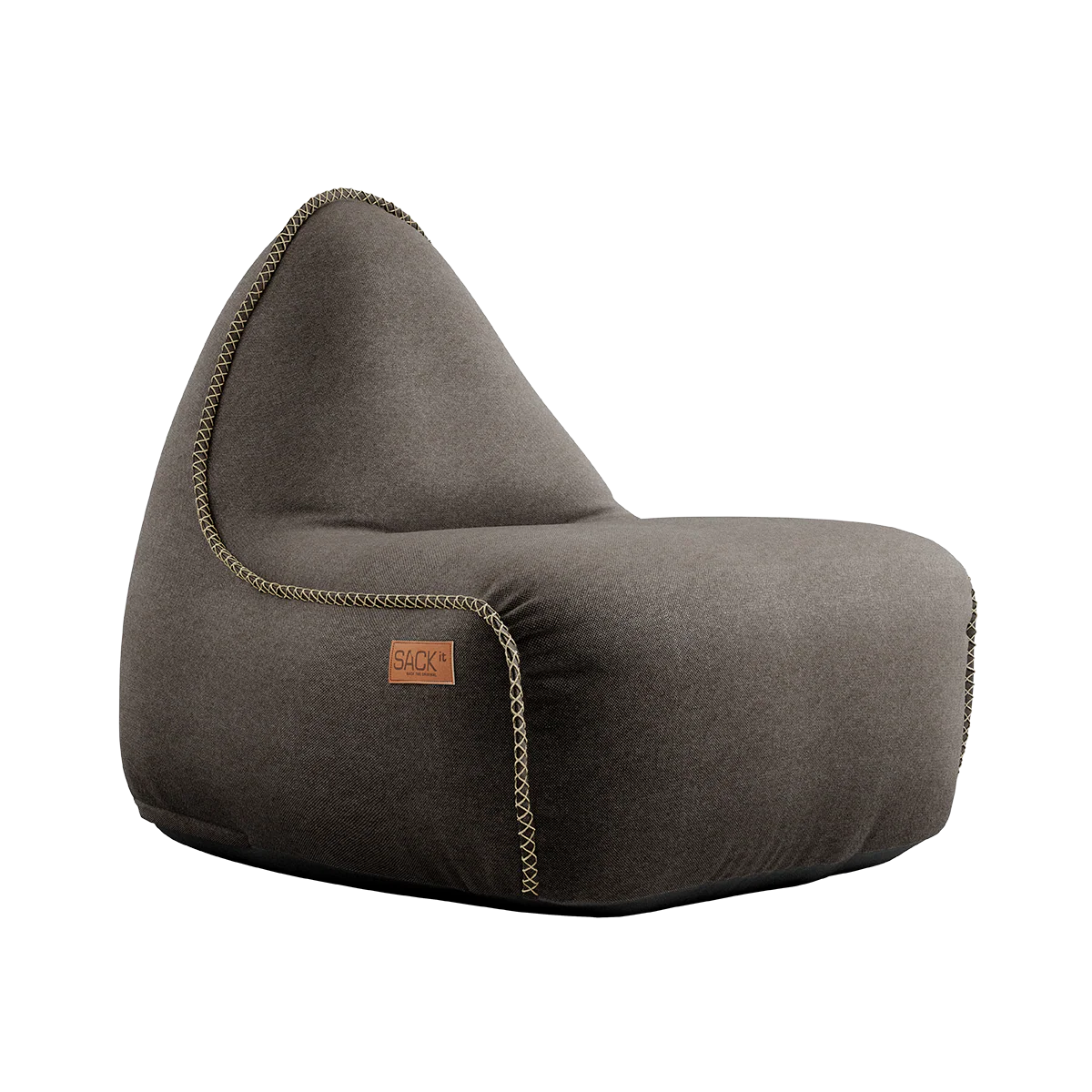 Canvas Lounge Chair Brown