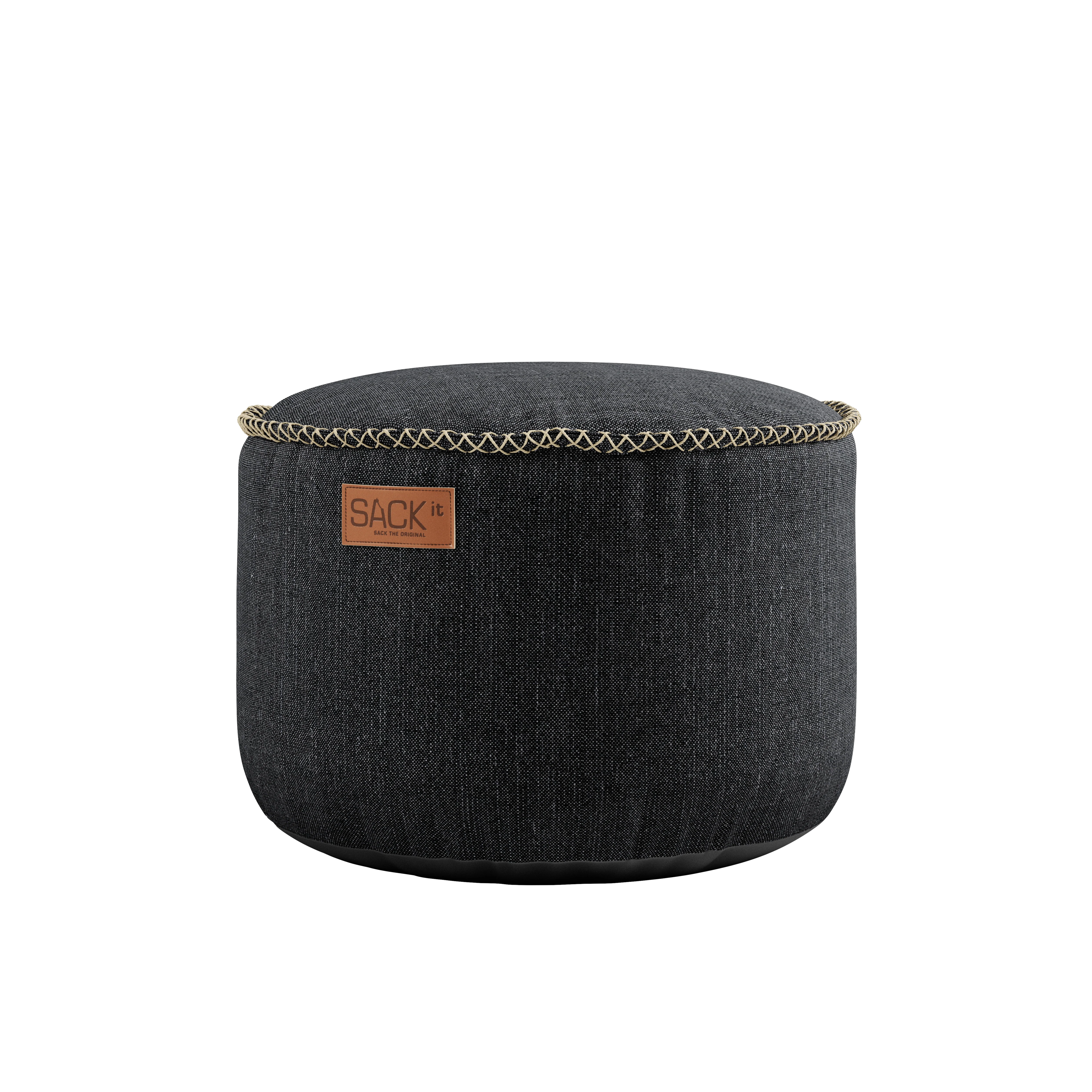 Cobana Lounge Chair Black + Pouf - Image 4