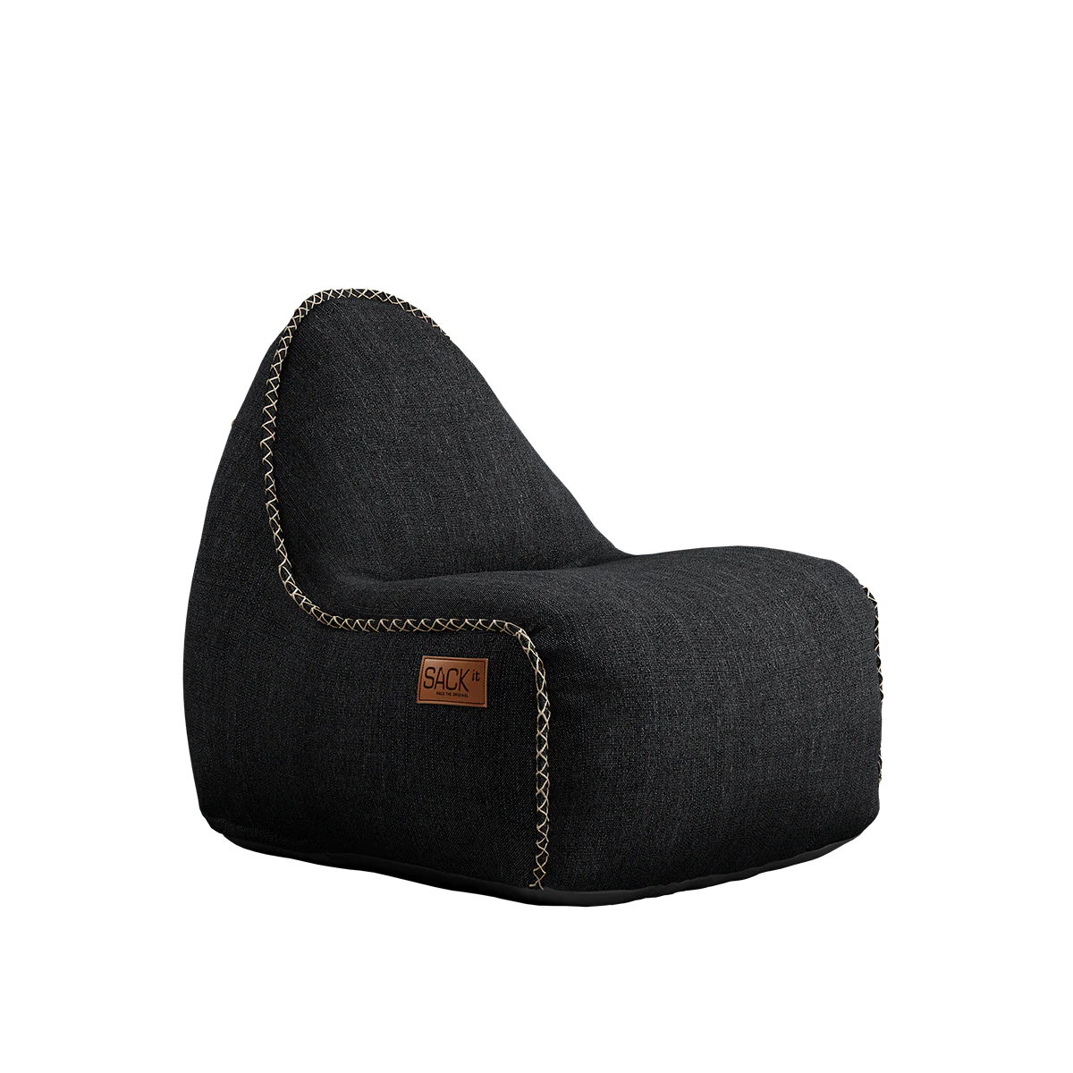 Cobana Lounge Chair jr. Black + Pouf - Image 3