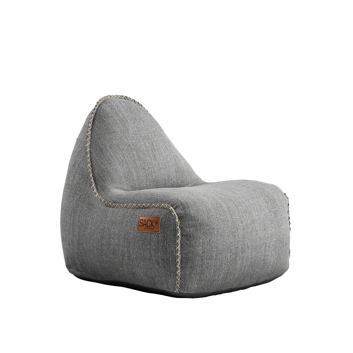 Cobana Lounge Chair jr. Light Grey + Pouf - Image 3