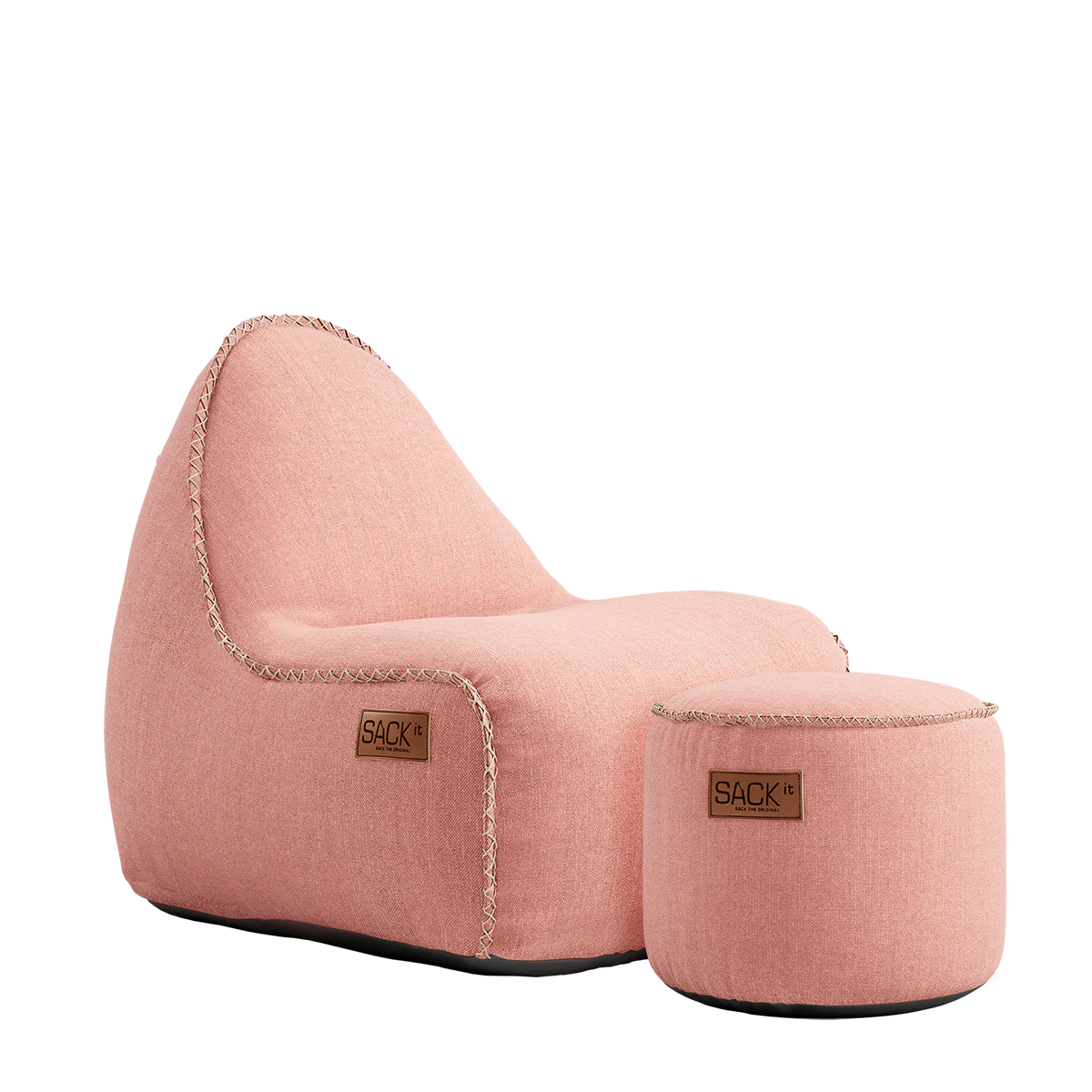 Cobana Lounge Chair jr. Rose + Pouf