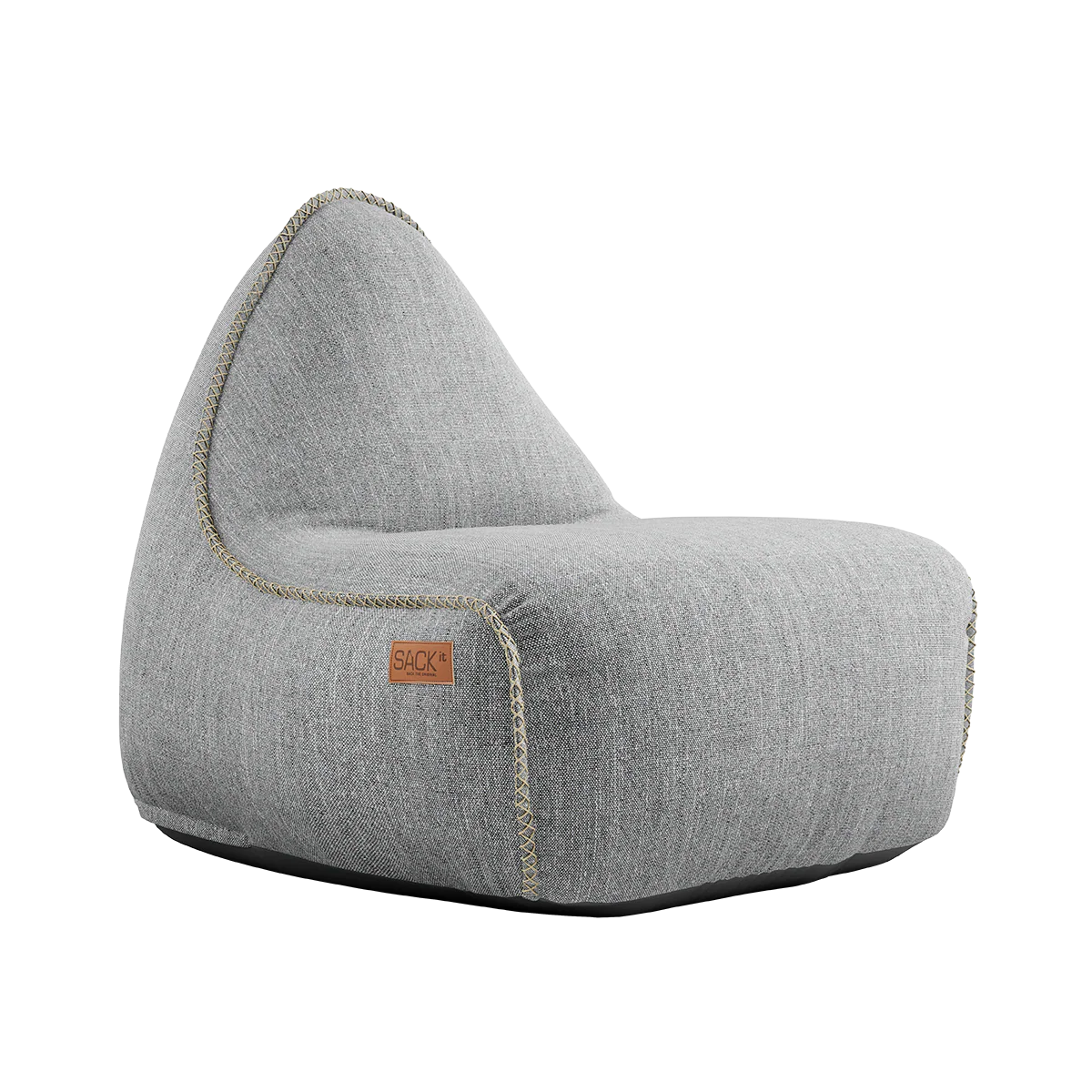 Cobana Lounge Chair Sand Melange + Pouf - Image 2