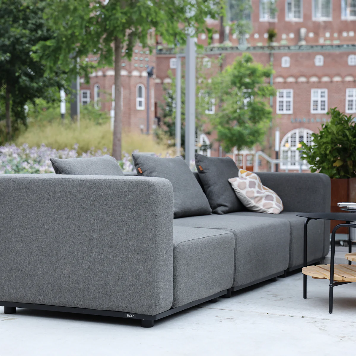 Lounge Garten-Sofa - Ecke Grau Cobana - Image 2