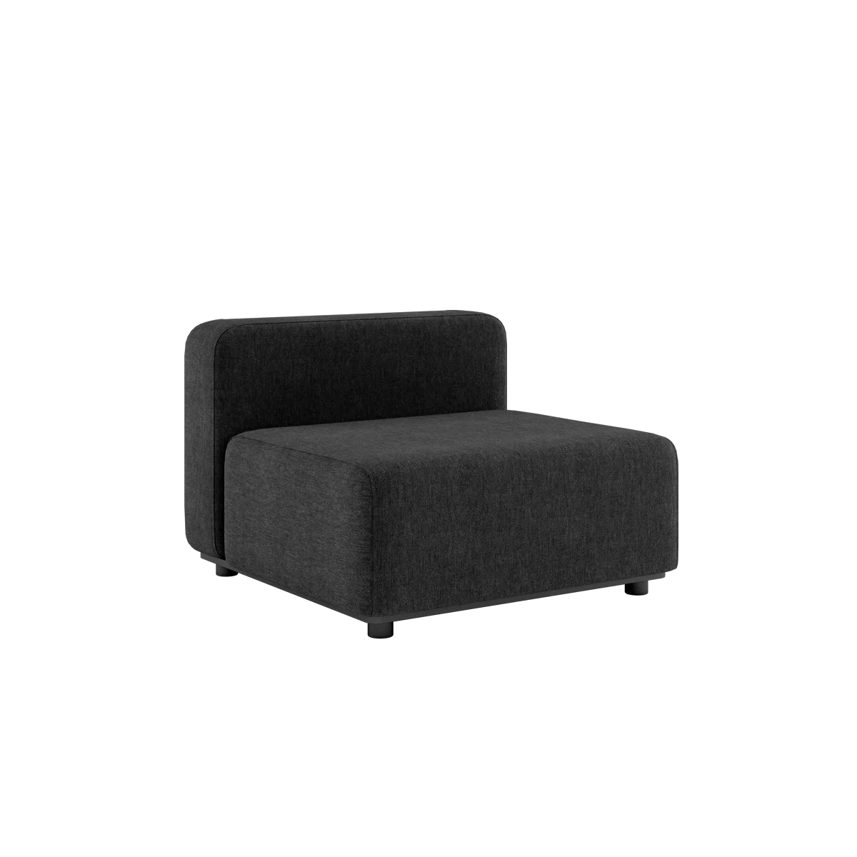 Lounge Garten-Sofa - Sitz Schwarz Cobana