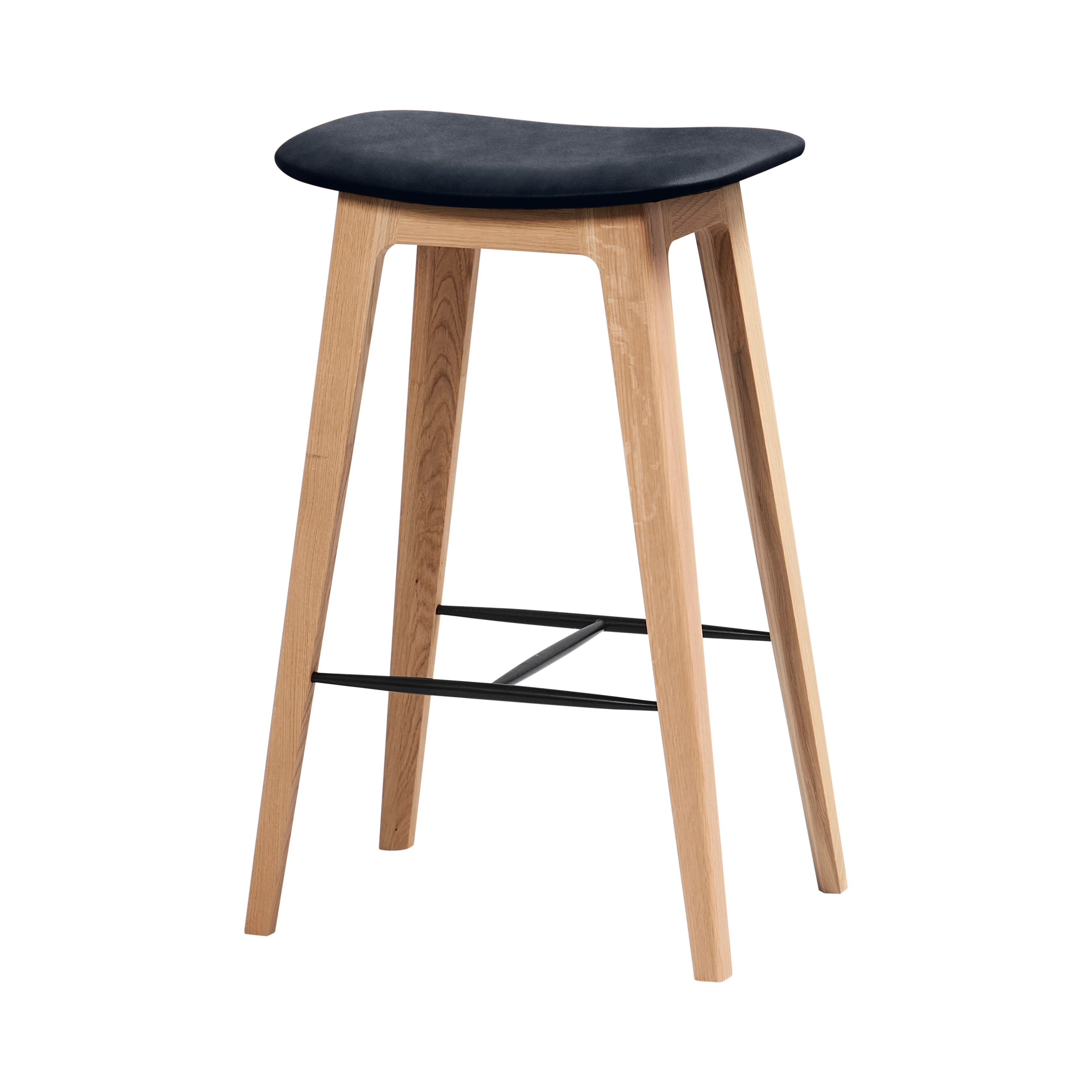 Nordic Barhocker Eiche n/s niedrig - Luna Carbon
