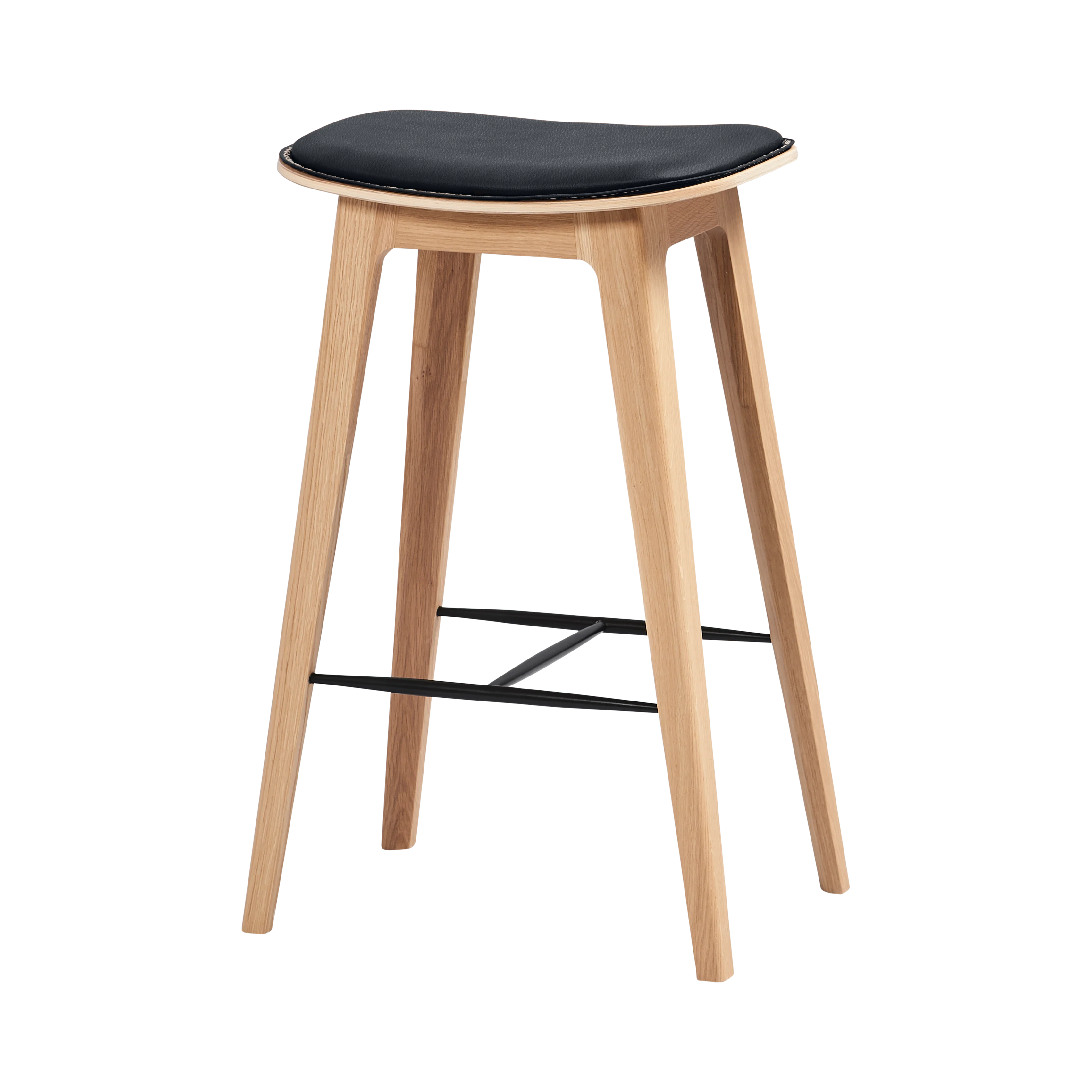 Nordic Barhocker Eiche w/s hoch - Terra Schwarz