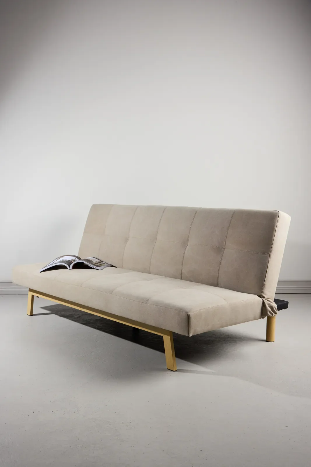Schlafsofa Bodil in beige, 180x87x80 cm - Image 2