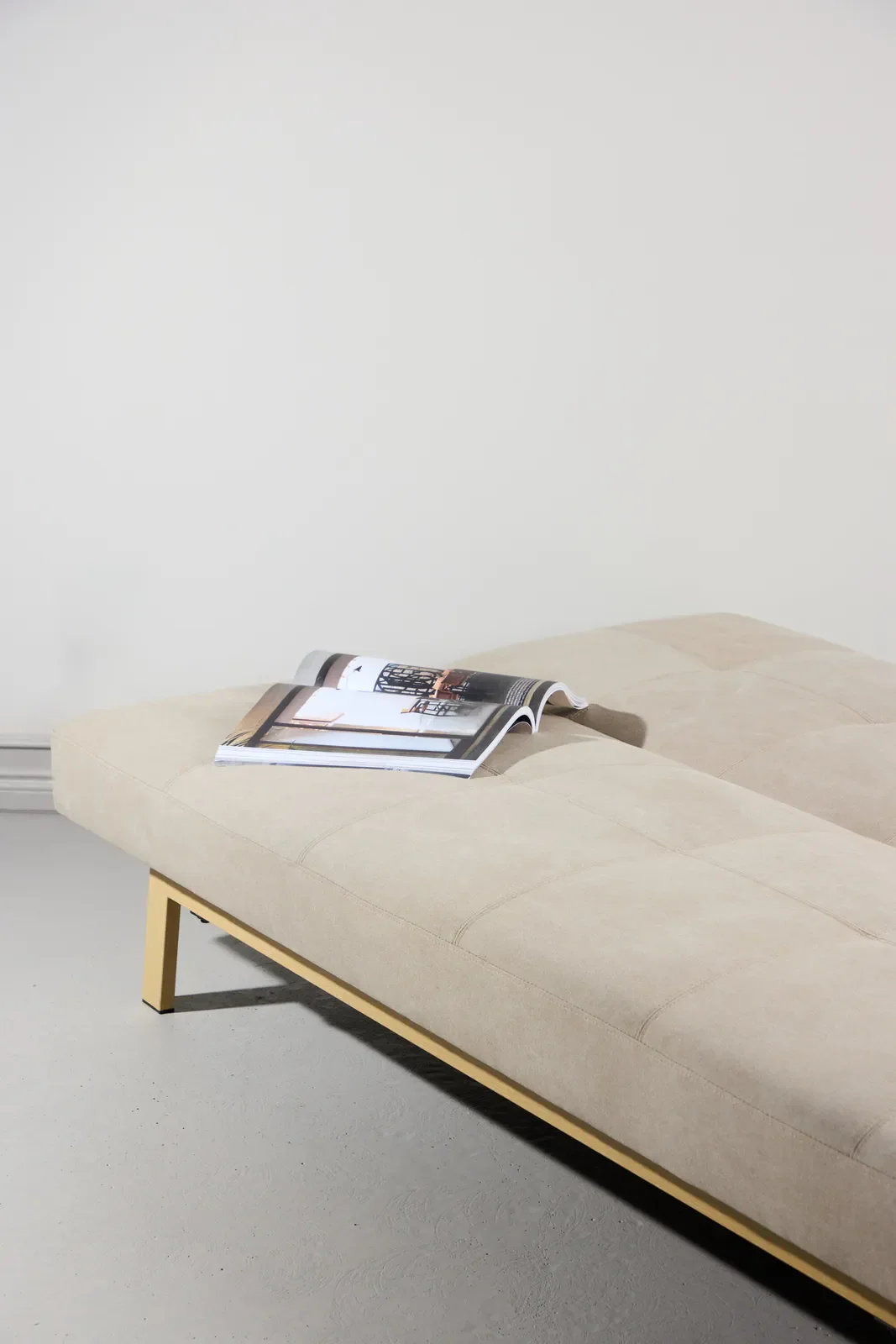 Schlafsofa Bodil in beige, 180x87x80 cm - Image 3
