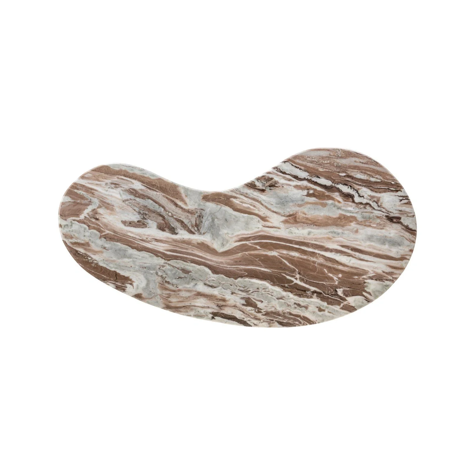 Schreibtisch Brando aus Toronto-Marmor und Edelstahl in Blush beige, 160x80x75 cm - Image 5