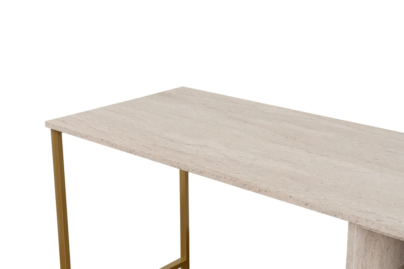Schreibtisch Twin Study Desk aus Metall und melaminharzbeschichteten Holz in Atlantische Kiefer und Schwarz, 240×60×74 cm - Image 42