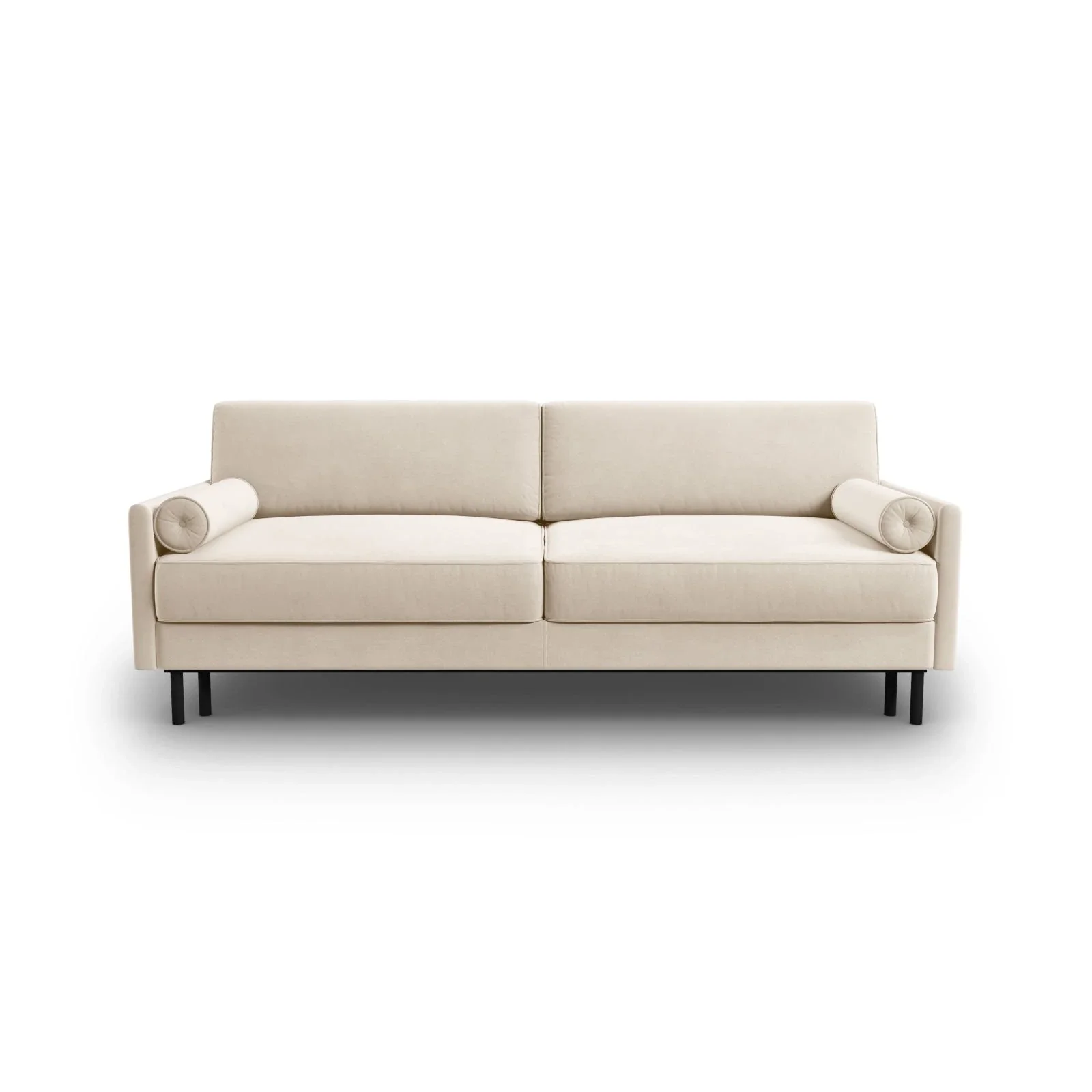 Scott 3-Sitzer Sofa, umwandelbar mit Schlaffunktion, mit Bezug aus Samt oder Strukturstoff, 212x97 cm