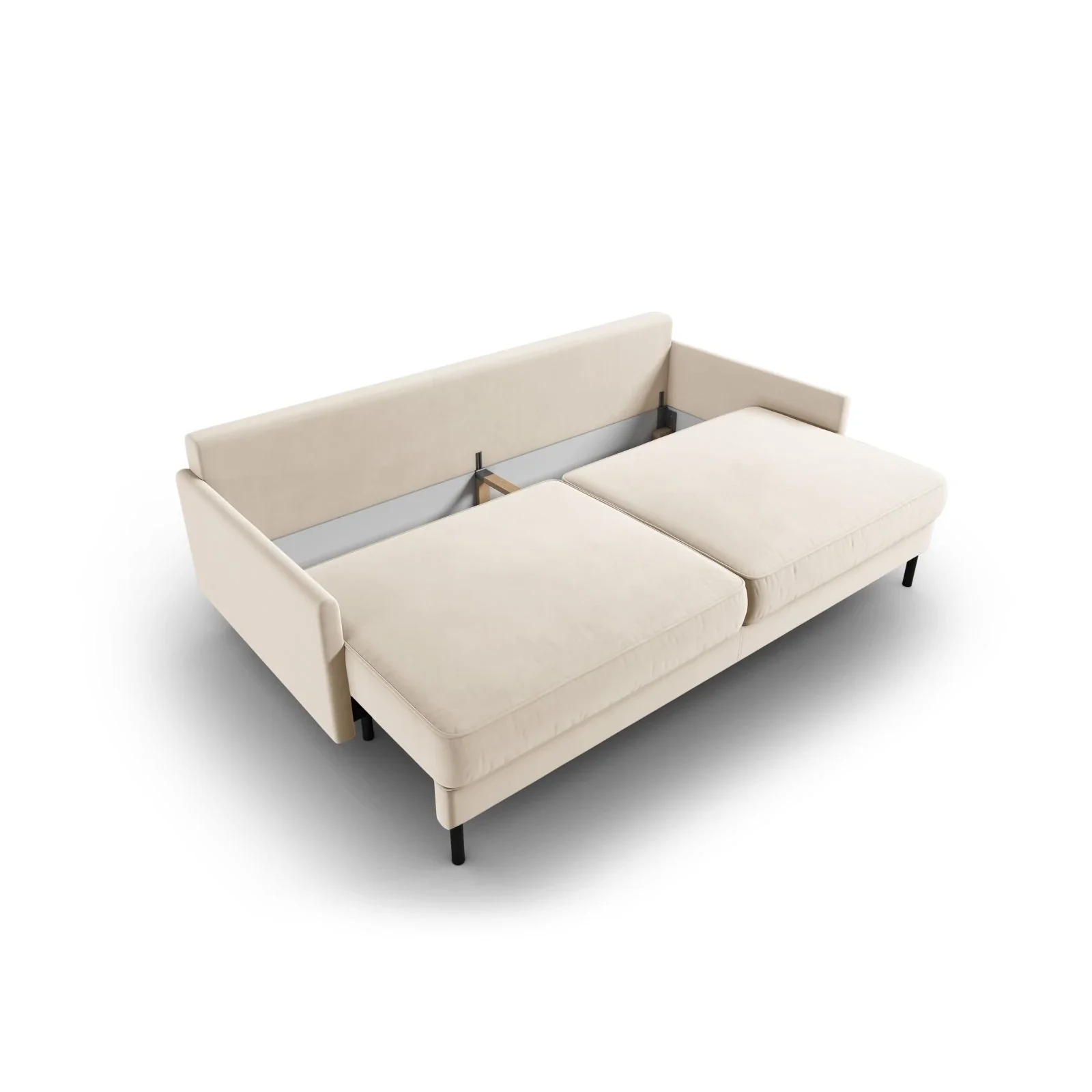 Scott 3-Sitzer Sofa, umwandelbar mit Schlaffunktion, mit Bezug aus Samt oder Strukturstoff, 212x97 cm - Image 4