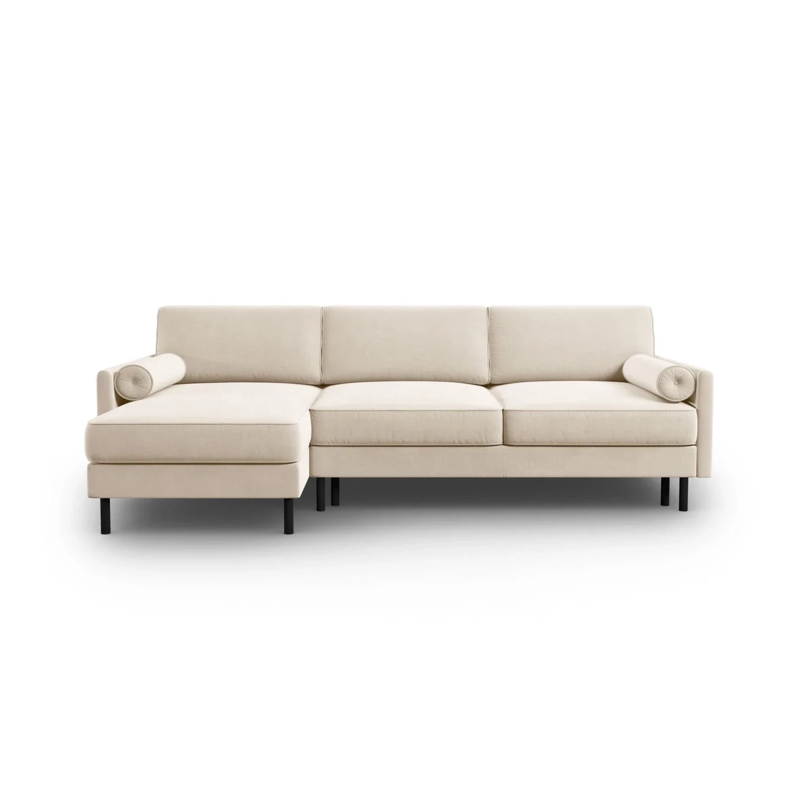 Scott 4-Sitzer Sofa, Linke Seite, umwandelbar mit Schlaffunktion, mit Bezug aus Samt oder Strukturstoff, 212x142 cm