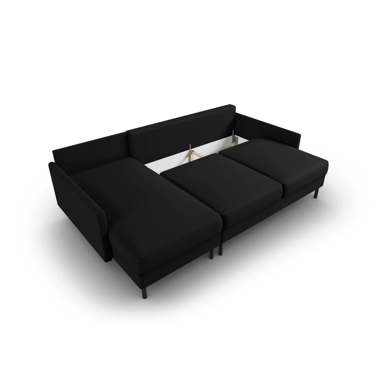 Scott 4-Sitzer Sofa, Linke Seite, umwandelbar mit Schlaffunktion, mit Bezug aus Samt oder Strukturstoff, 212x142 cm - Image 112