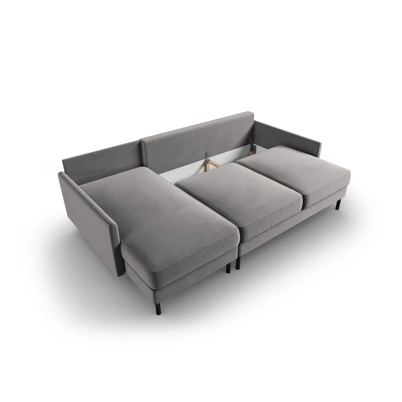 Scott 4-Sitzer Sofa, Linke Seite, umwandelbar mit Schlaffunktion, mit Bezug aus Samt oder Strukturstoff, 212x142 cm - Image 40
