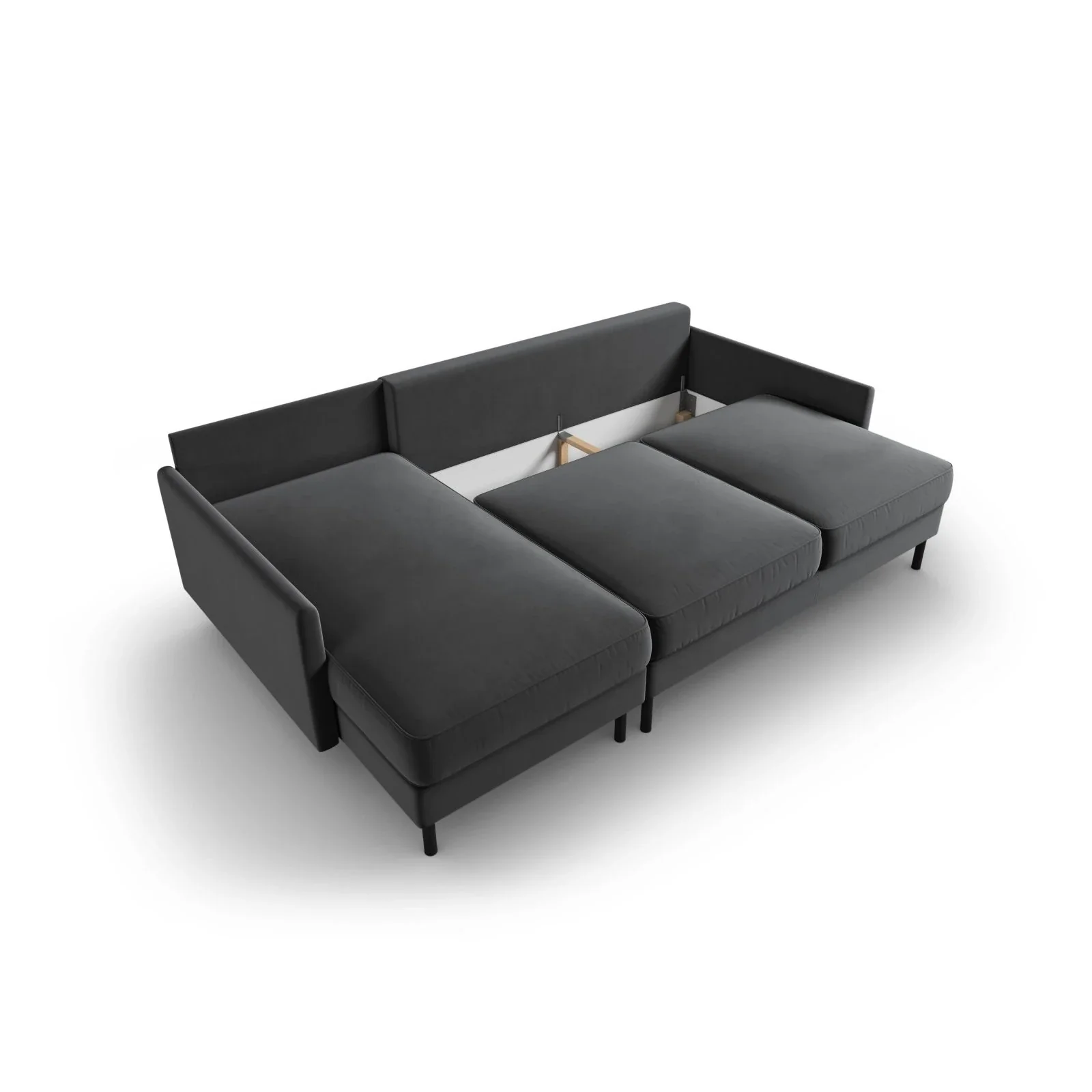 Scott 4-Sitzer Sofa, Linke Seite, umwandelbar mit Schlaffunktion, mit Bezug aus Samt oder Strukturstoff, 212x142 cm - Image 49
