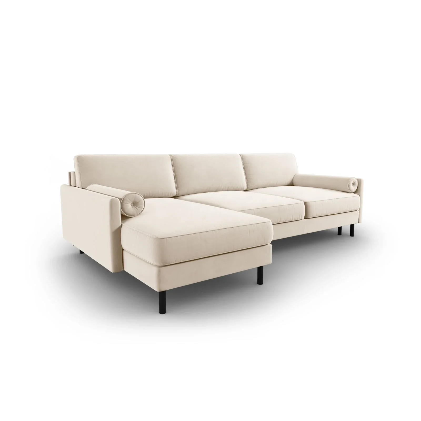 Scott 4-Sitzer Sofa, Linke Seite, umwandelbar mit Schlaffunktion, mit Bezug aus Samt oder Strukturstoff, 212x142 cm - Image 6