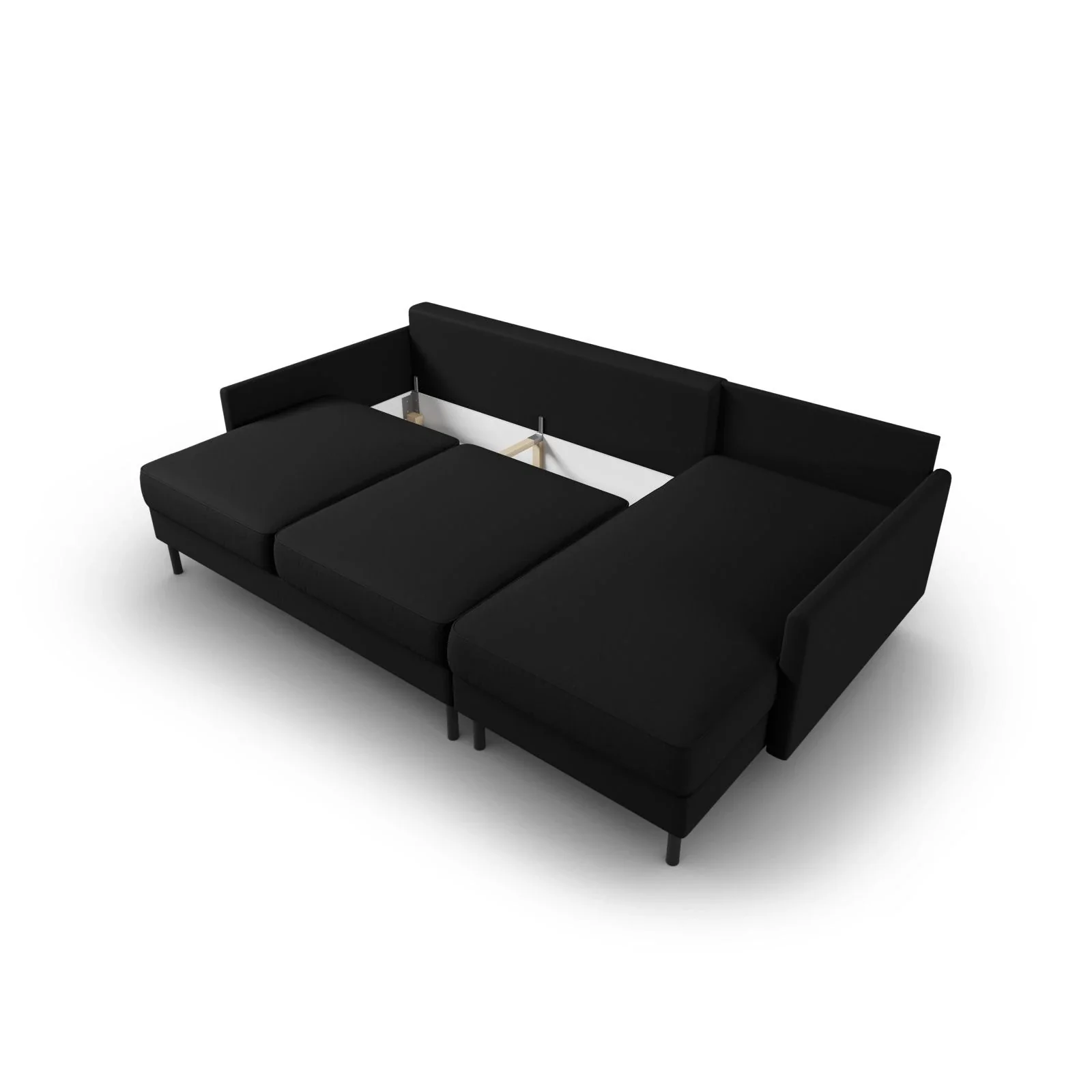 Scott 4-Sitzer Sofa, Rechte Seite, umwandelbar mit Schlaffunktion, mit Bezug aus Samt oder Strukturstoff, 212x142 cm - Image 112