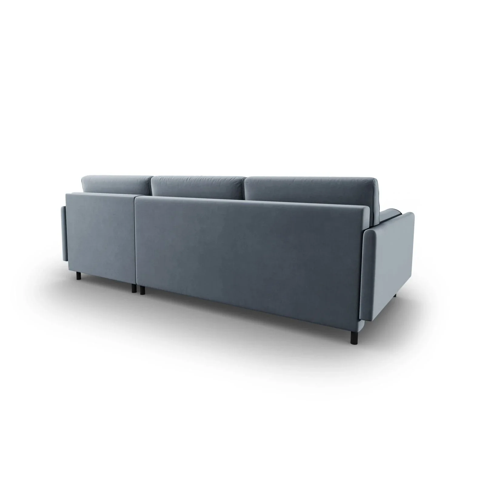 Scott 4-Sitzer Sofa, Rechte Seite, umwandelbar mit Schlaffunktion, mit Bezug aus Samt oder Strukturstoff, 212x142 cm - Image 16