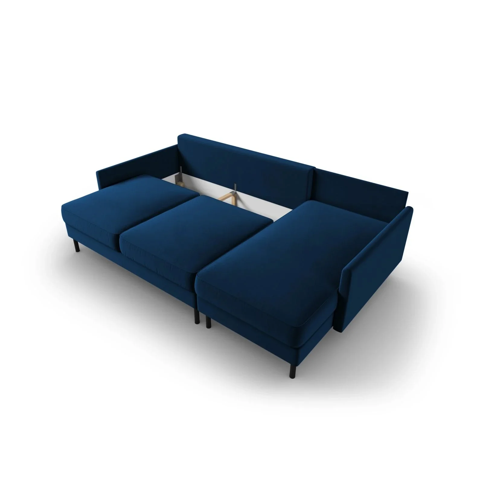 Scott 4-Sitzer Sofa, Rechte Seite, umwandelbar mit Schlaffunktion, mit Bezug aus Samt oder Strukturstoff, 212x142 cm - Image 22