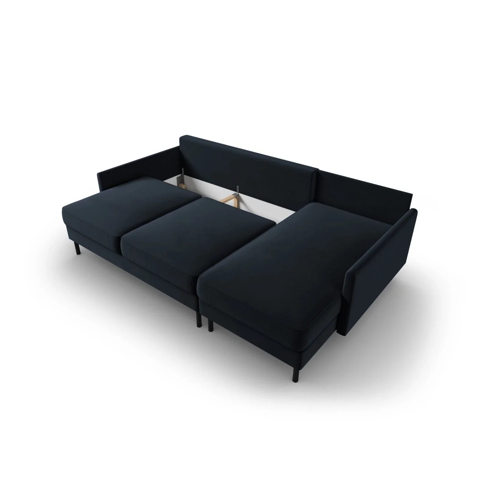 Scott 4-Sitzer Sofa, Rechte Seite, umwandelbar mit Schlaffunktion, mit Bezug aus Samt oder Strukturstoff, 212x142 cm - Image 31