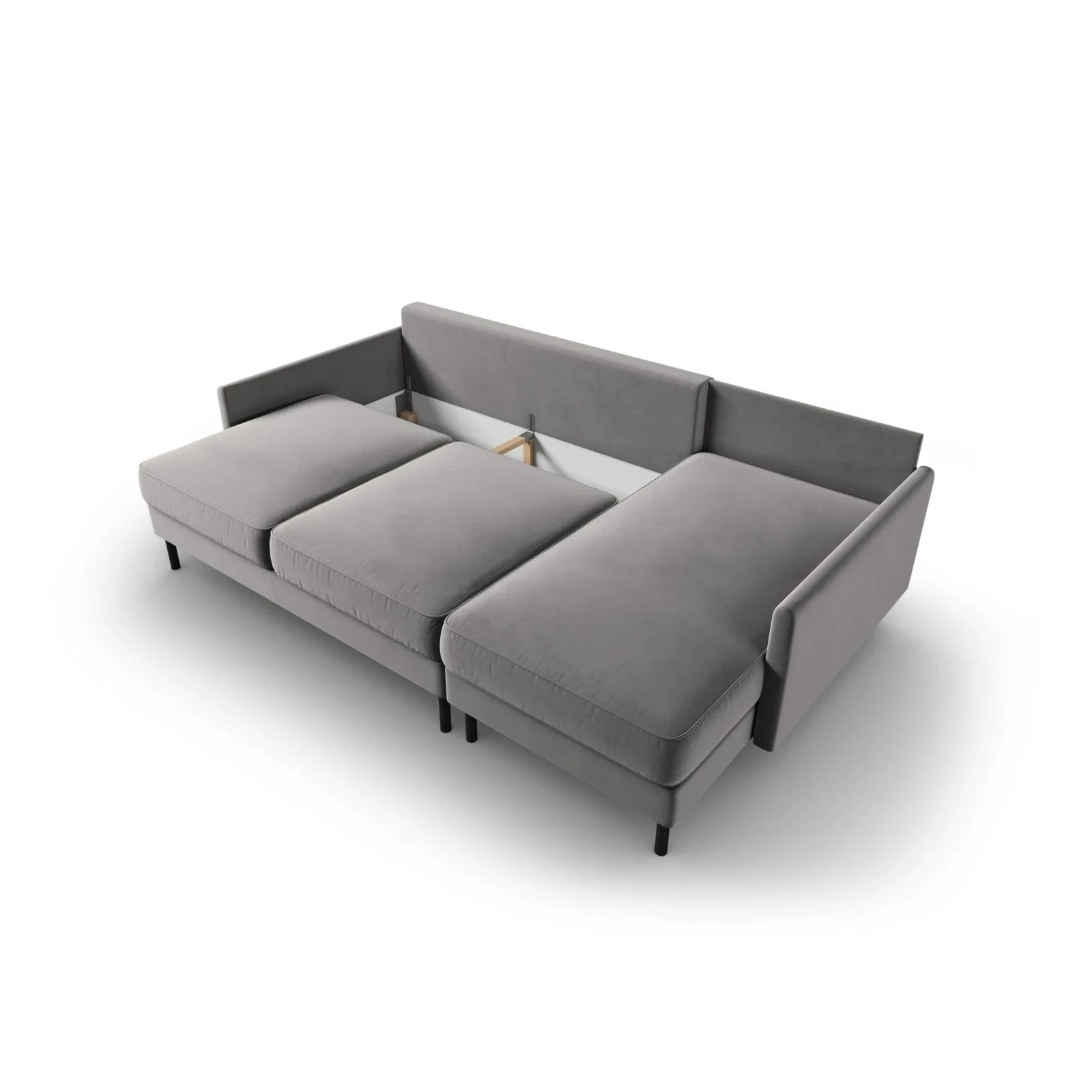 Scott 4-Sitzer Sofa, Rechte Seite, umwandelbar mit Schlaffunktion, mit Bezug aus Samt oder Strukturstoff, 212x142 cm - Image 40